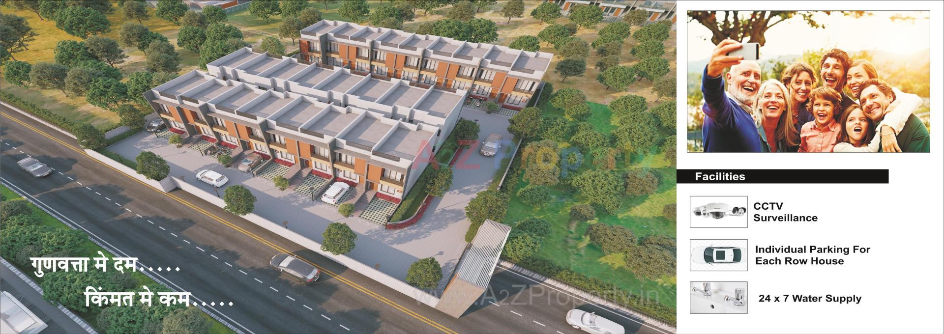 3D Elevation of real estate project Gokul Villa located at Vapi, Valsad, Gujarat