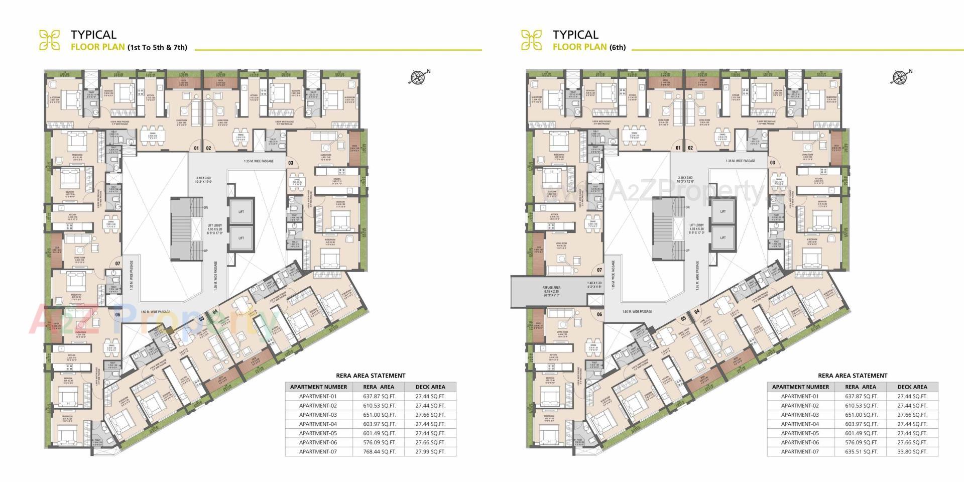 Layout of real estate project Green Leaves Buidling located at Chala, Valsad, Gujarat
