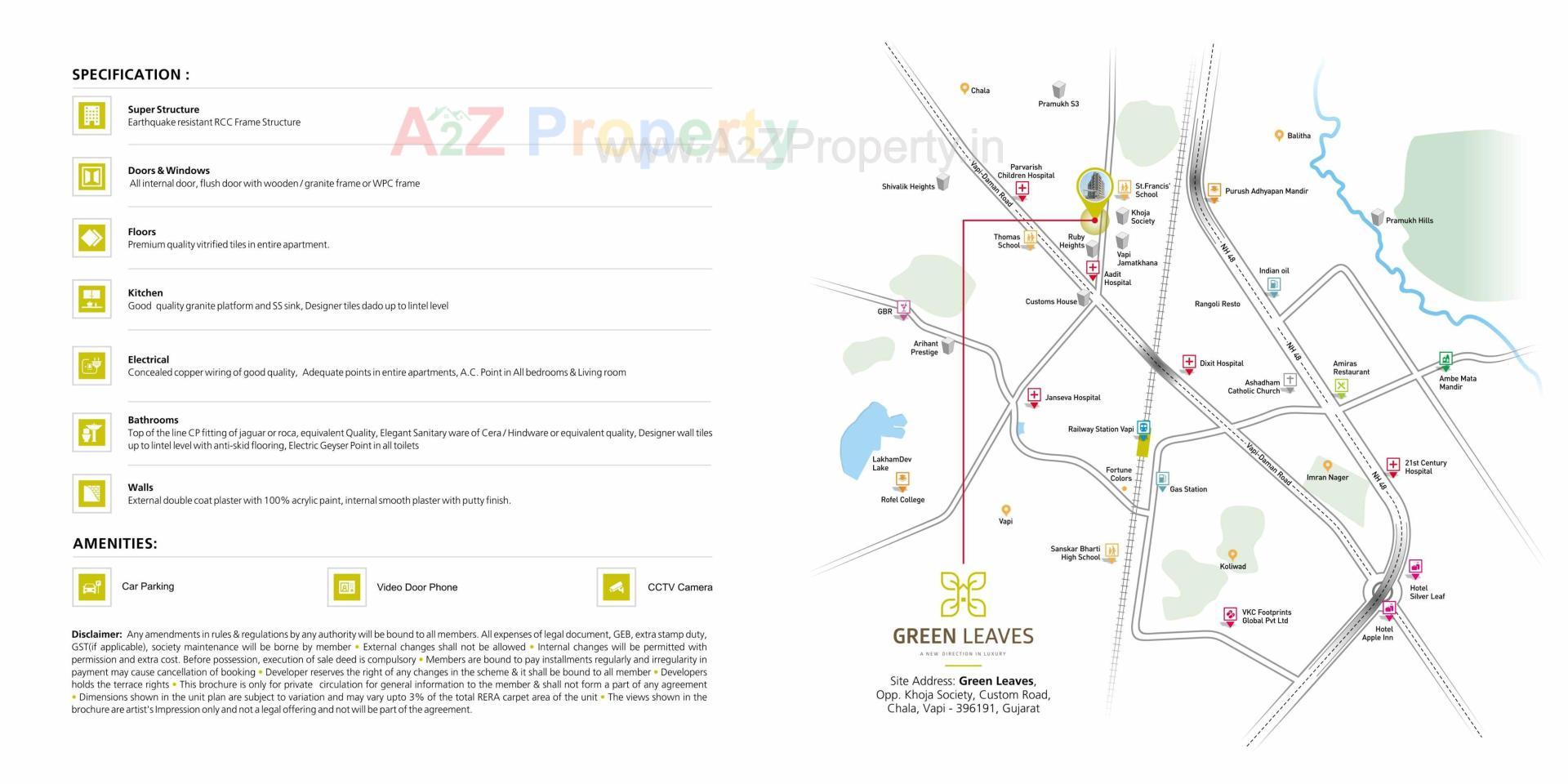  of real estate project Green Leaves Buidling located at Chala, Valsad, Gujarat