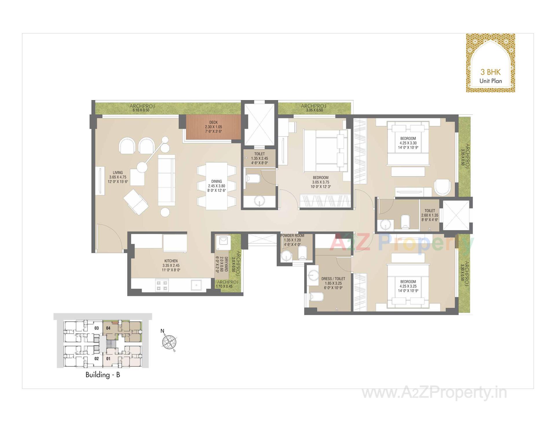 Layout of real estate project Green Leaves located at Chala, Valsad, Gujarat
