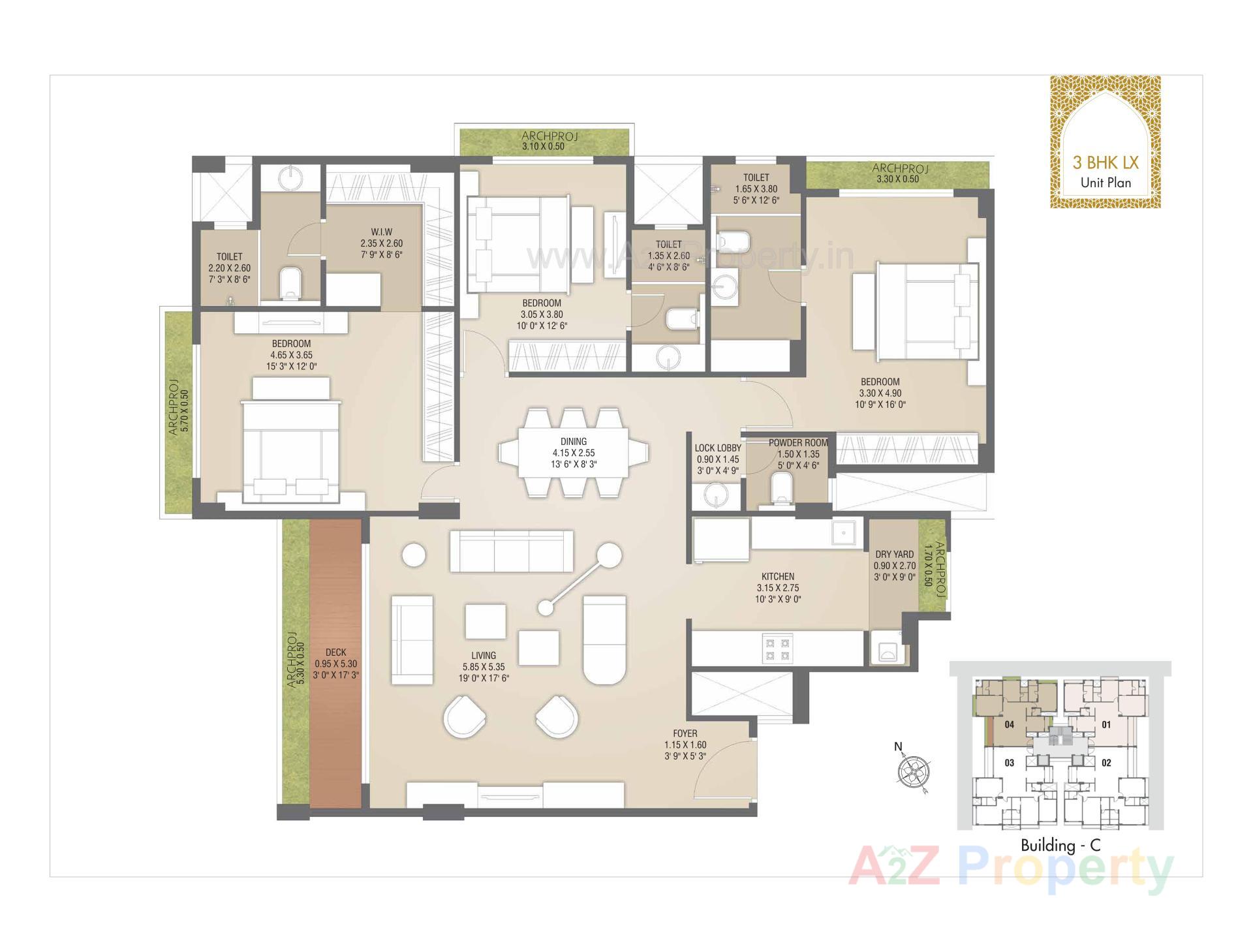Layout of real estate project Green Leaves located at Chala, Valsad, Gujarat