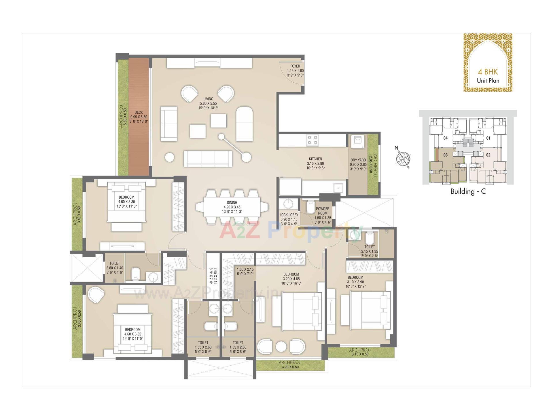 Layout of real estate project Green Leaves located at Chala, Valsad, Gujarat