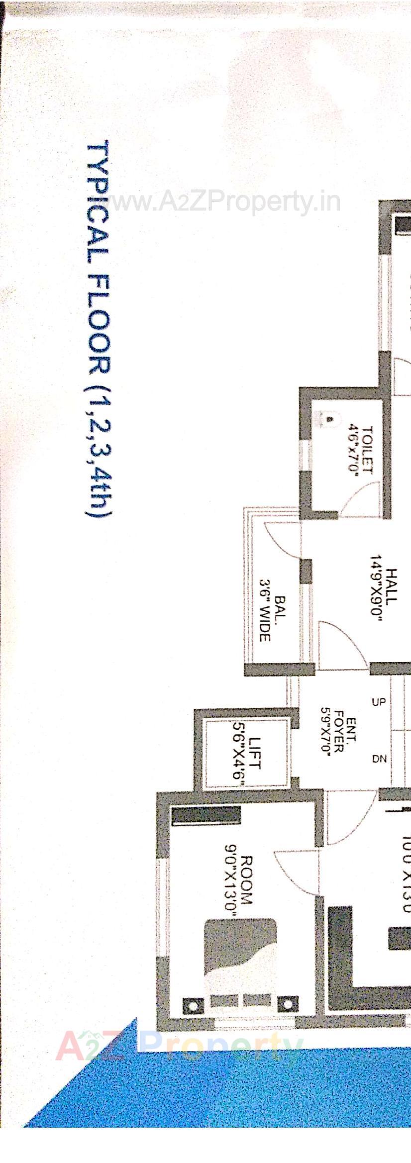 Layout of real estate project Gurudev Complex located at Vapi, Valsad, Gujarat