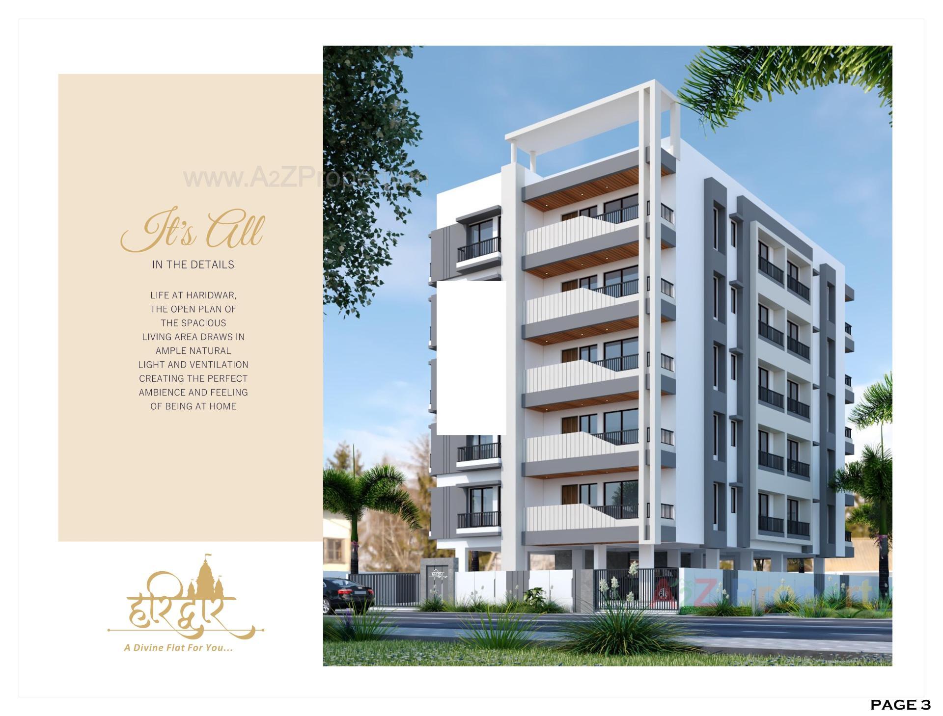 3D Elevation of real estate project Haridwar located at Abrama, Valsad, Gujarat