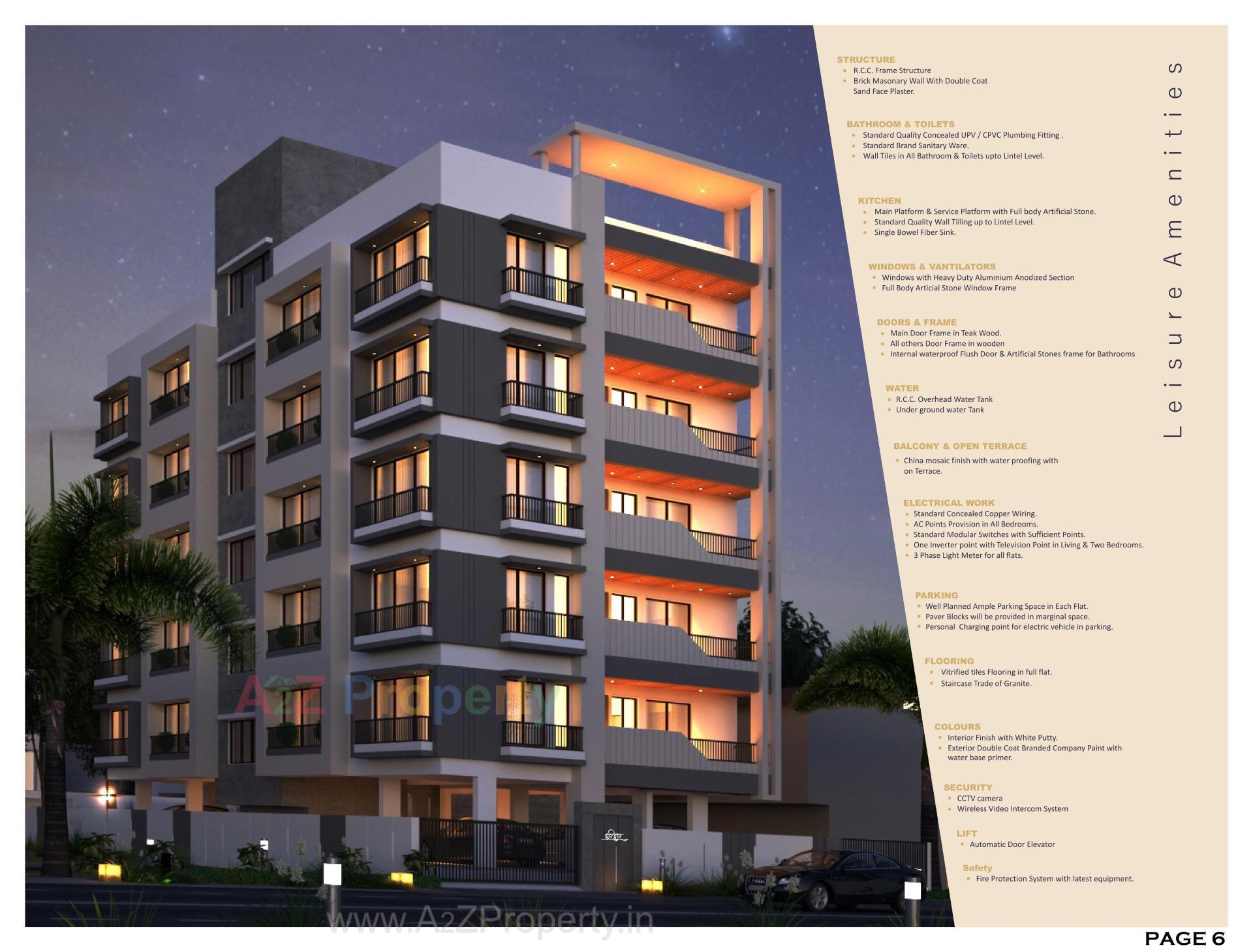 3D Elevation of real estate project Haridwar located at Abrama, Valsad, Gujarat