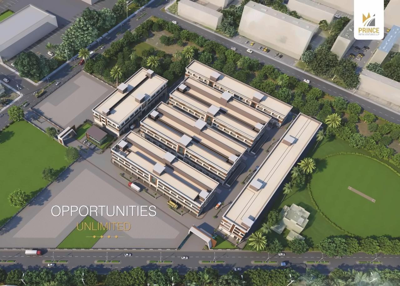 3D Elevation of real estate project Infinity Industrial Park located at Vapi, Valsad, Gujarat