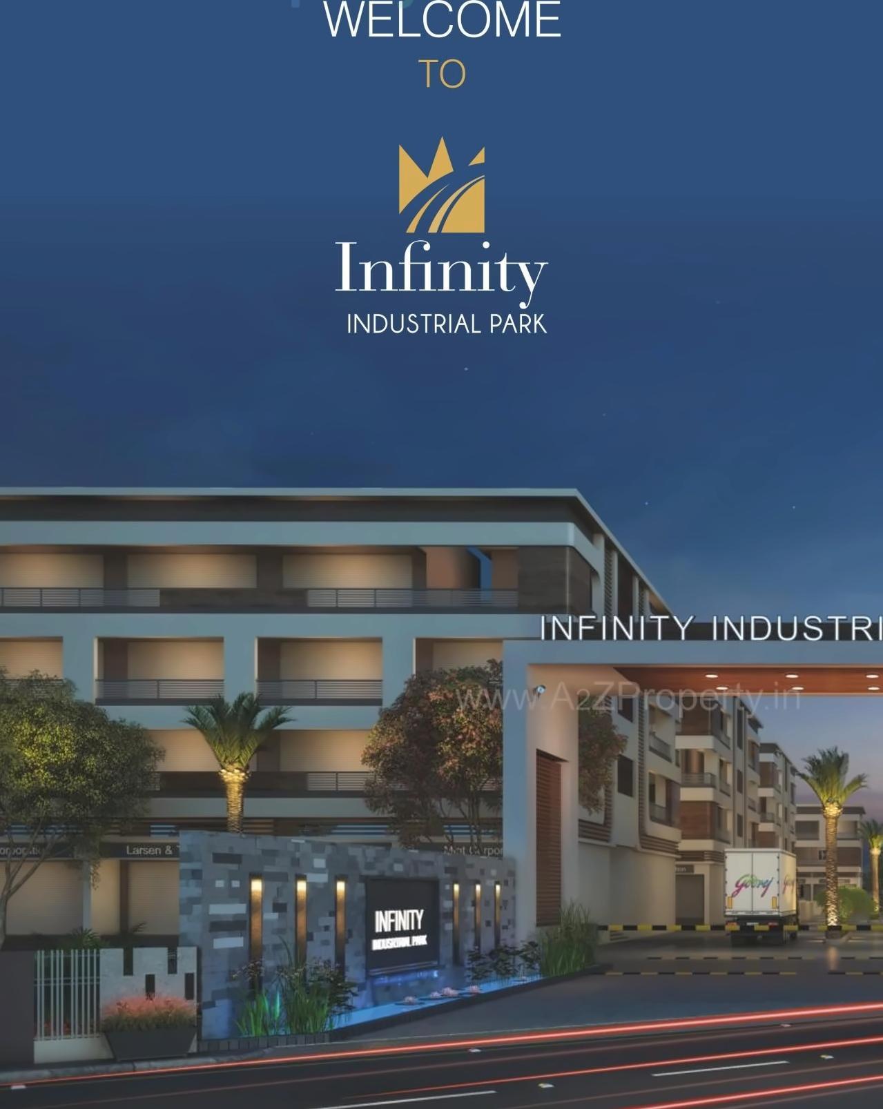 3D Elevation of real estate project Infinity Industrial Park located at Vapi, Valsad, Gujarat
