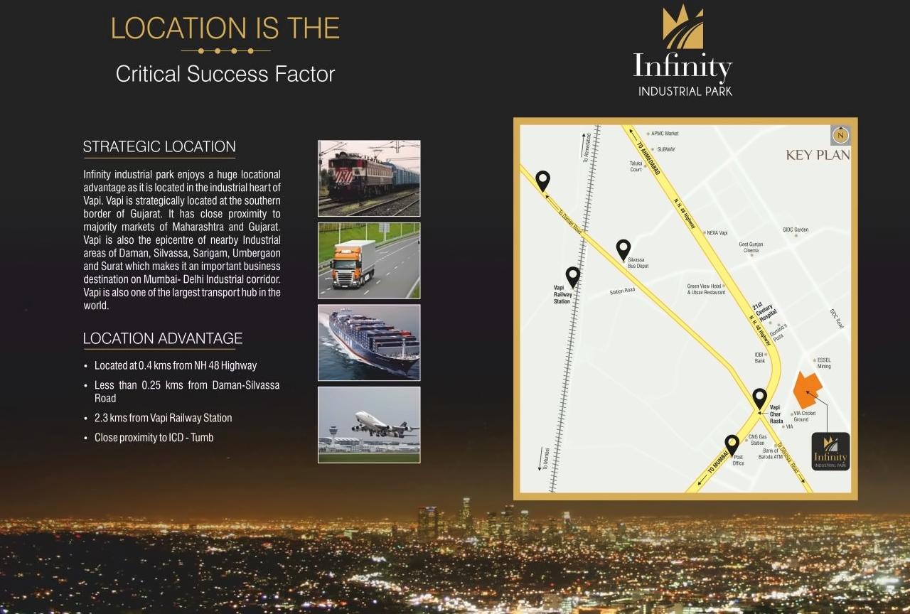  of real estate project Infinity Industrial Park located at Vapi, Valsad, Gujarat