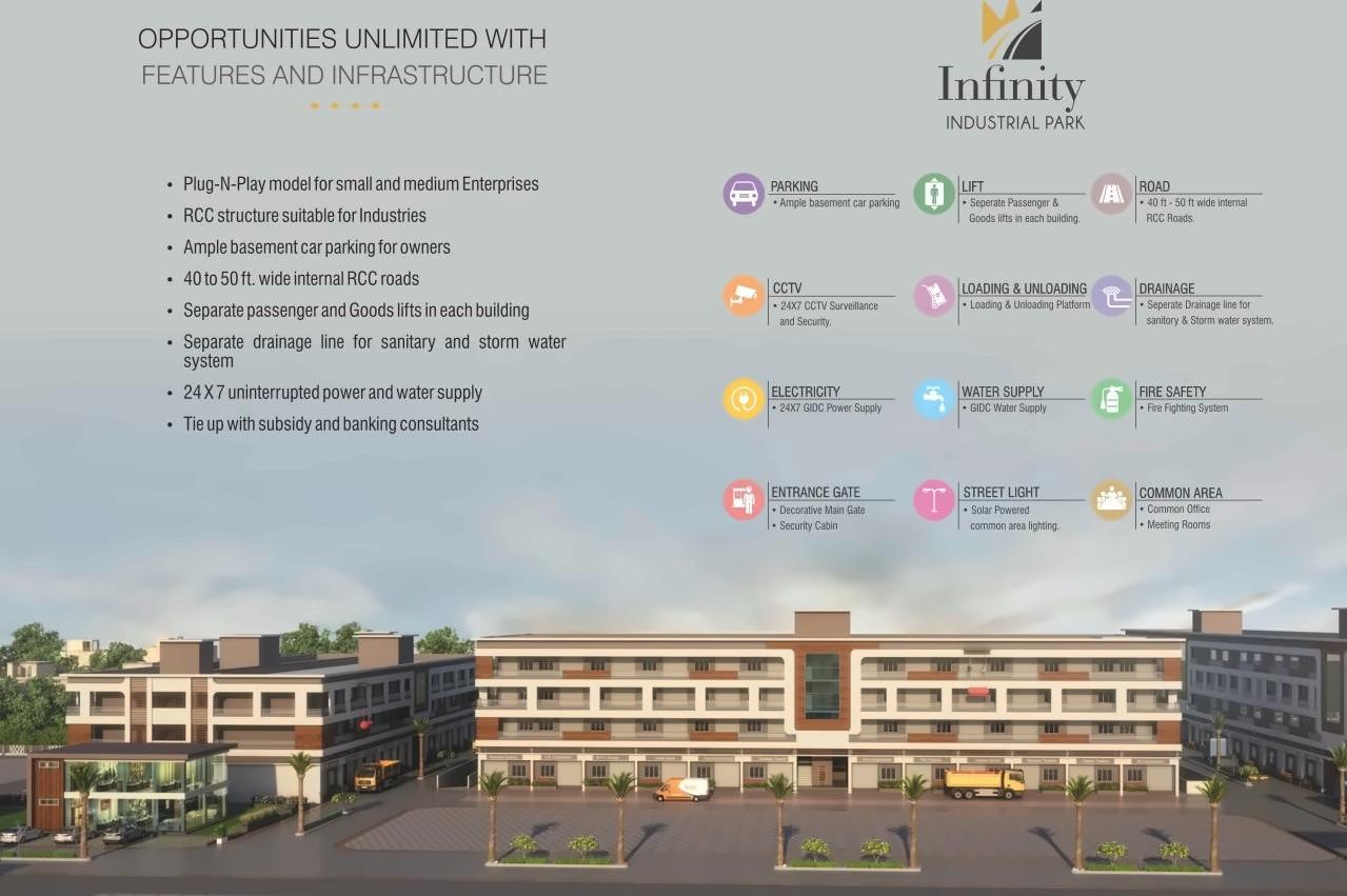  of real estate project Infinity Industrial Park located at Vapi, Valsad, Gujarat