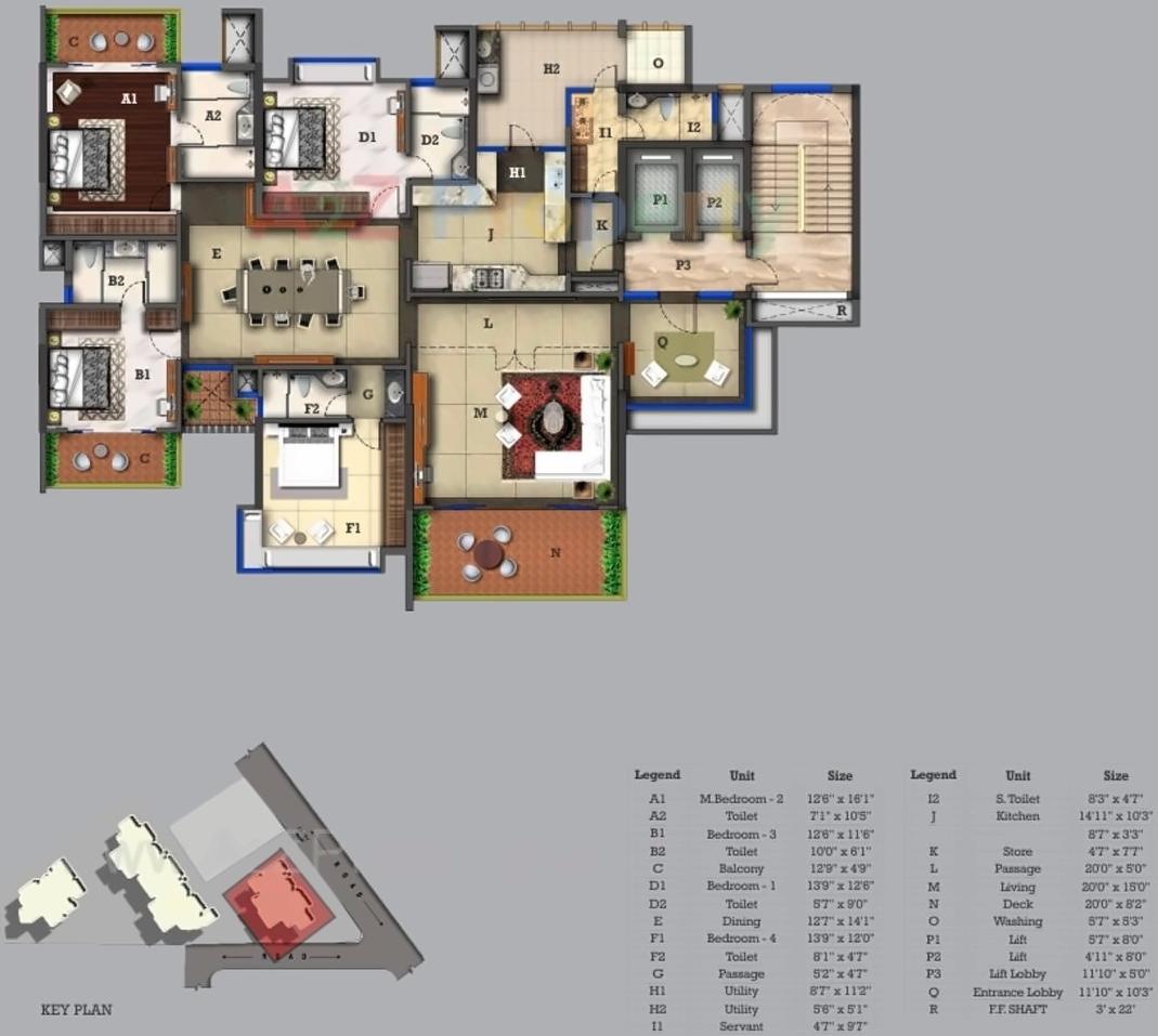 Layout of real estate project Iris Sky Bungalows located at Tithal-road, Valsad, Gujarat