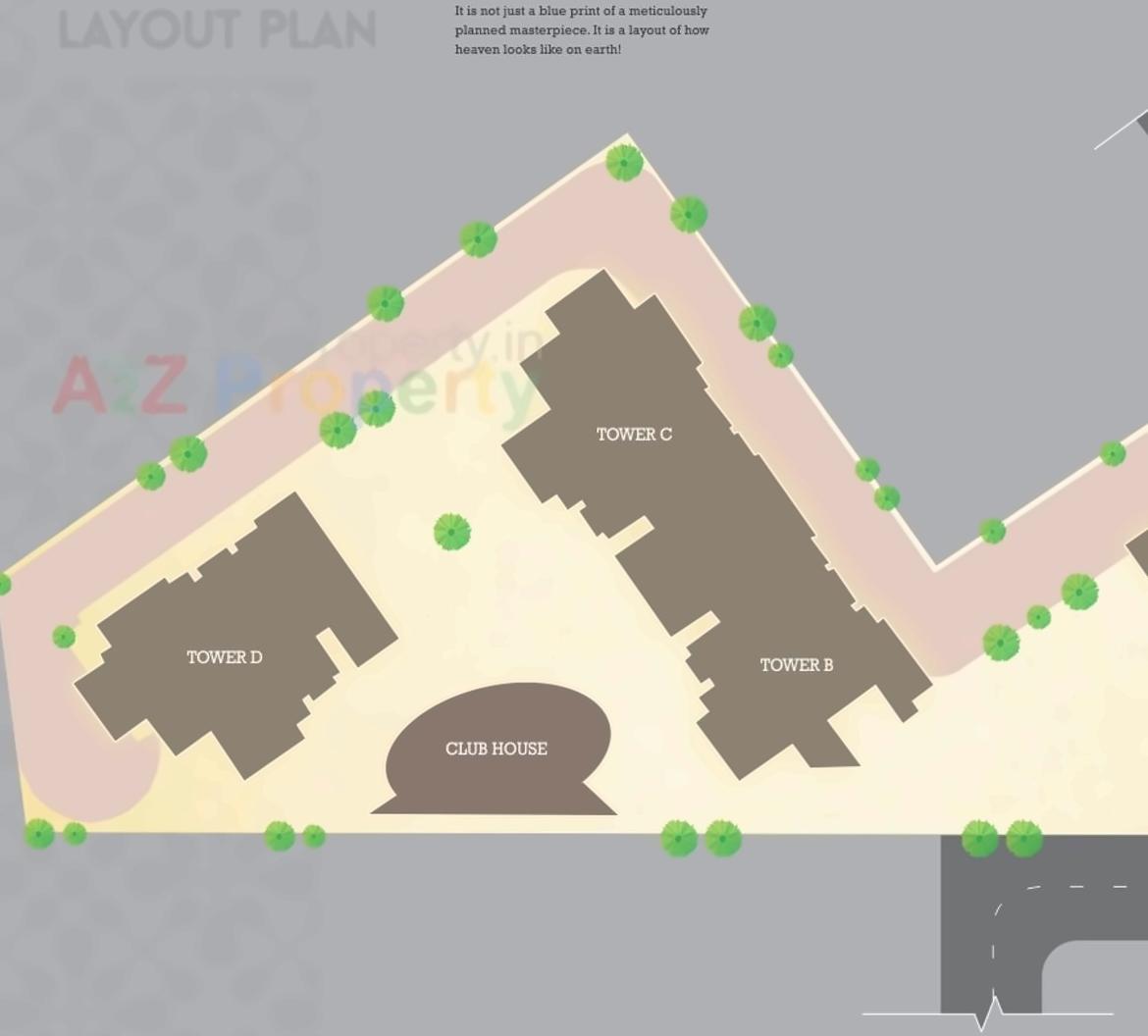 Layout of real estate project Iris Sky Bungalows located at Tithal-road, Valsad, Gujarat