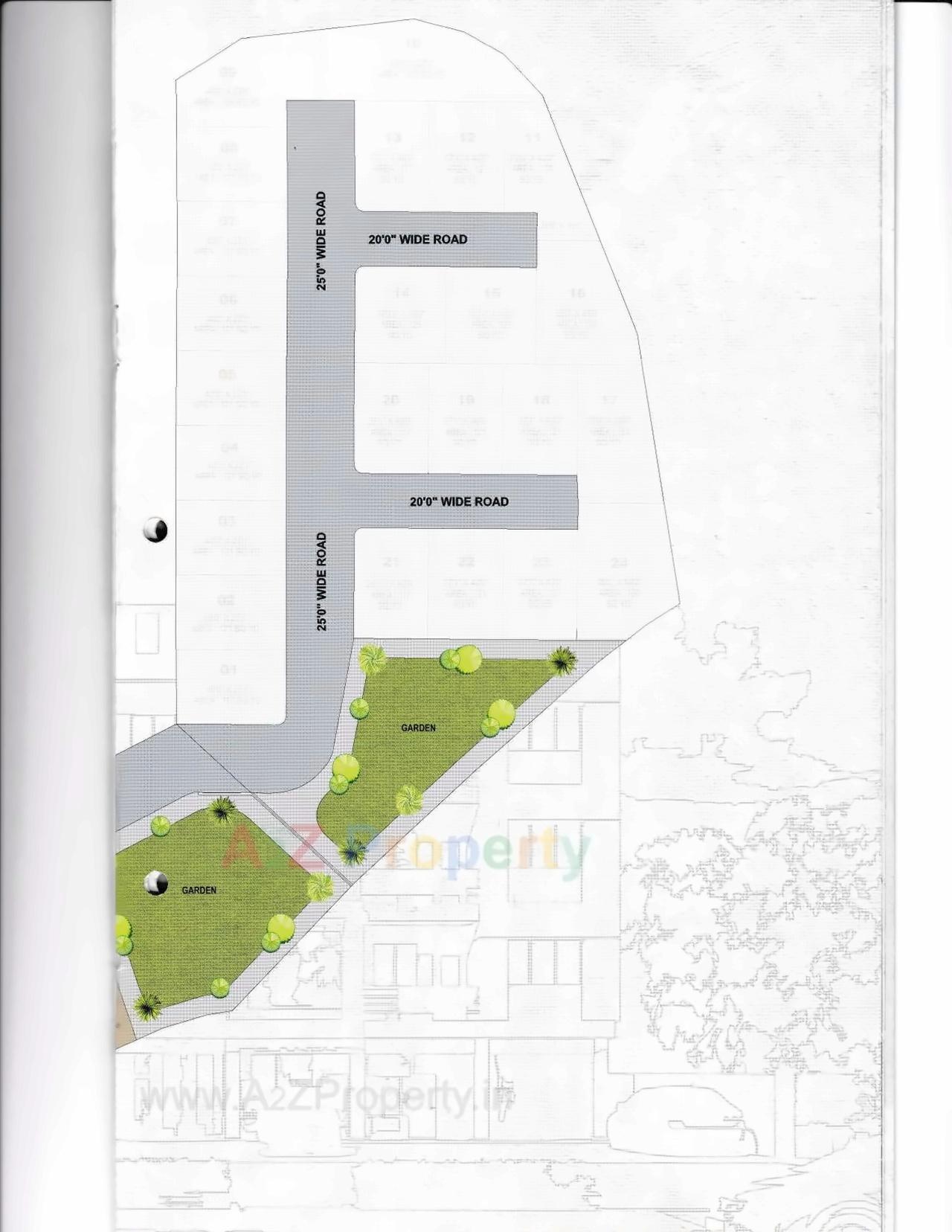 Layout of real estate project Jalaram Complex located at Kasba, Valsad, Gujarat