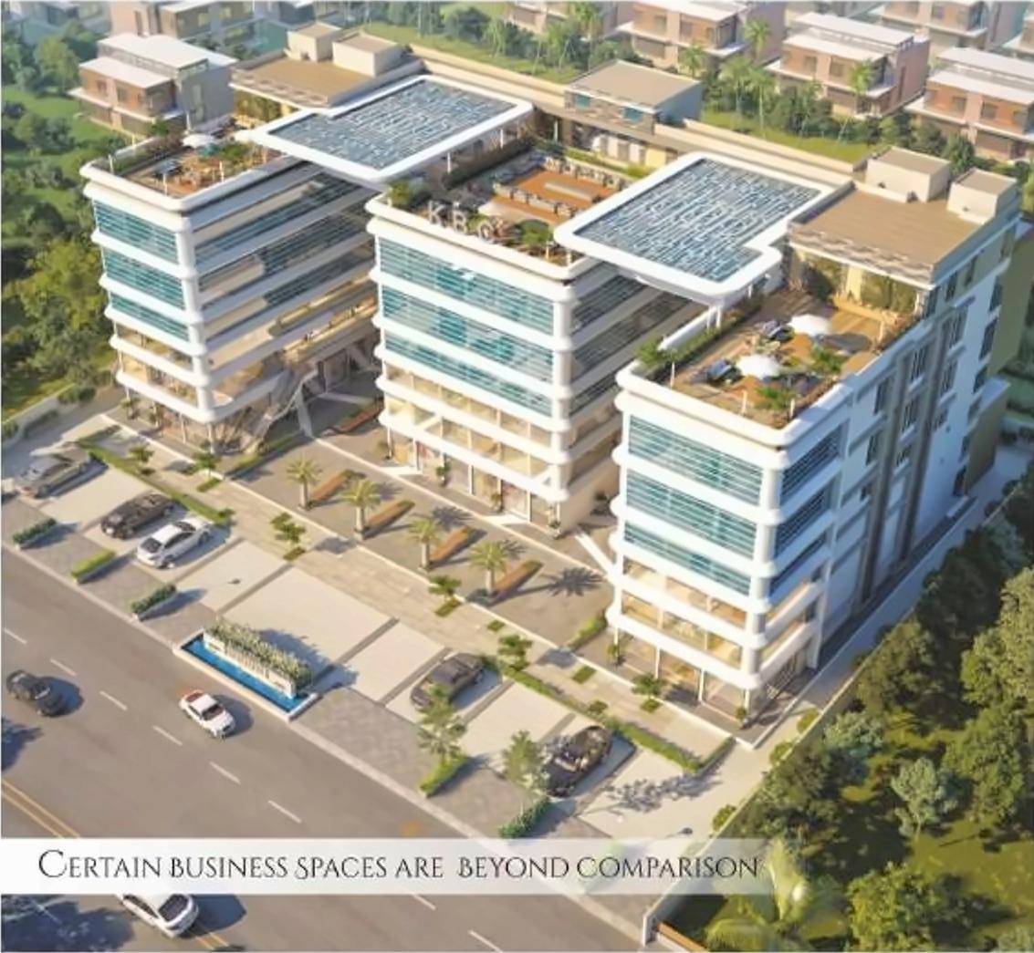 3D Elevation of real estate project Kalaji Business Centre (k B C ) located at Abrama, Valsad, Gujarat