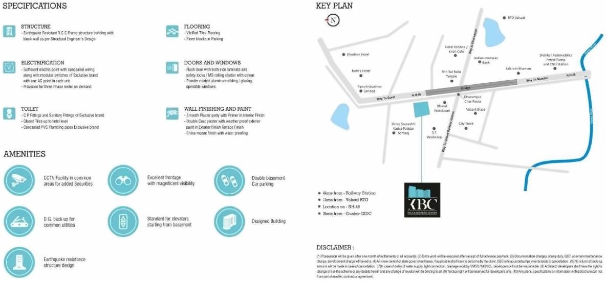  of real estate project Kalaji Business Centre (k B C ) located at Abrama, Valsad, Gujarat