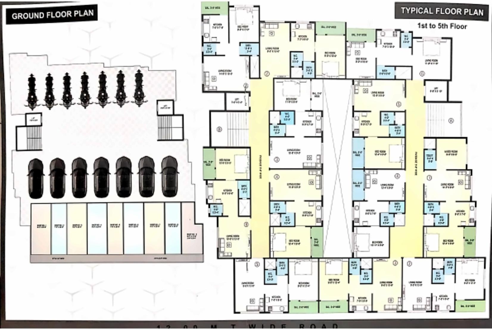Layout of real estate project Karmabhoomi Residency located at Valsad, Valsad, Gujarat