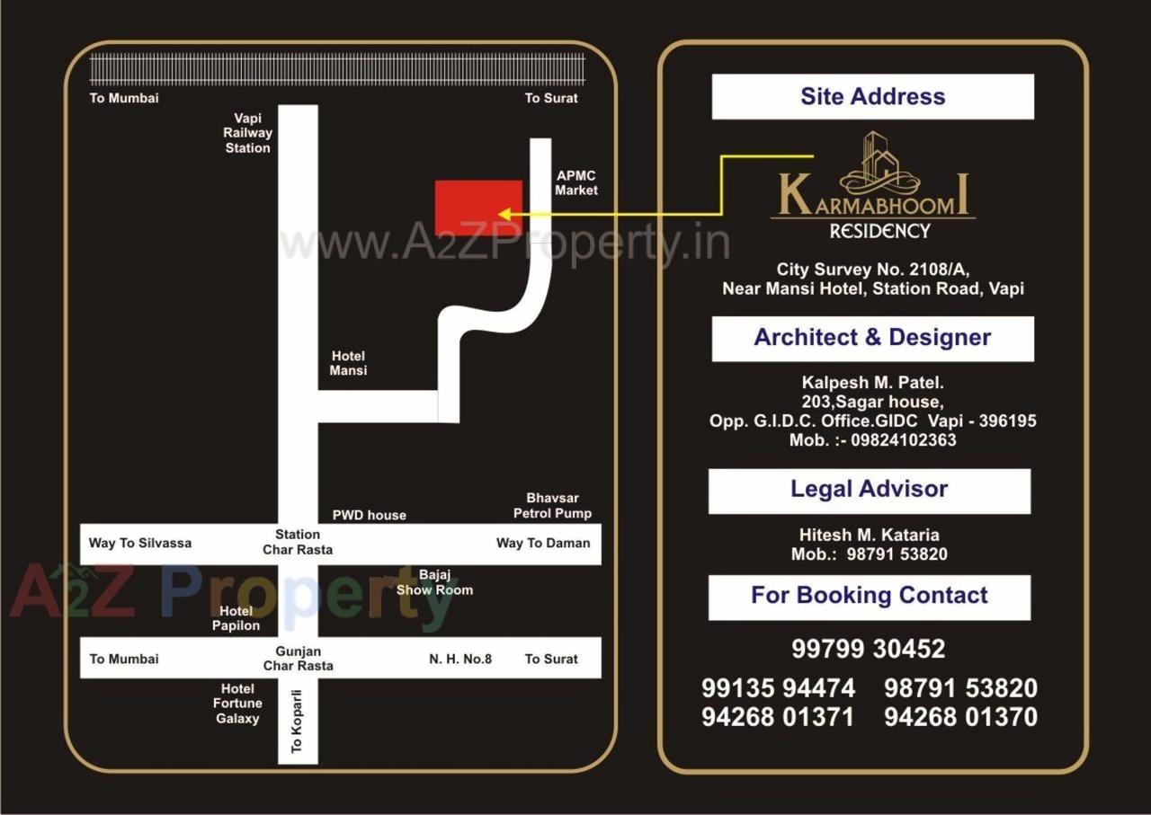  of real estate project Karmabhoomi Residency located at Vapi, Valsad, Gujarat