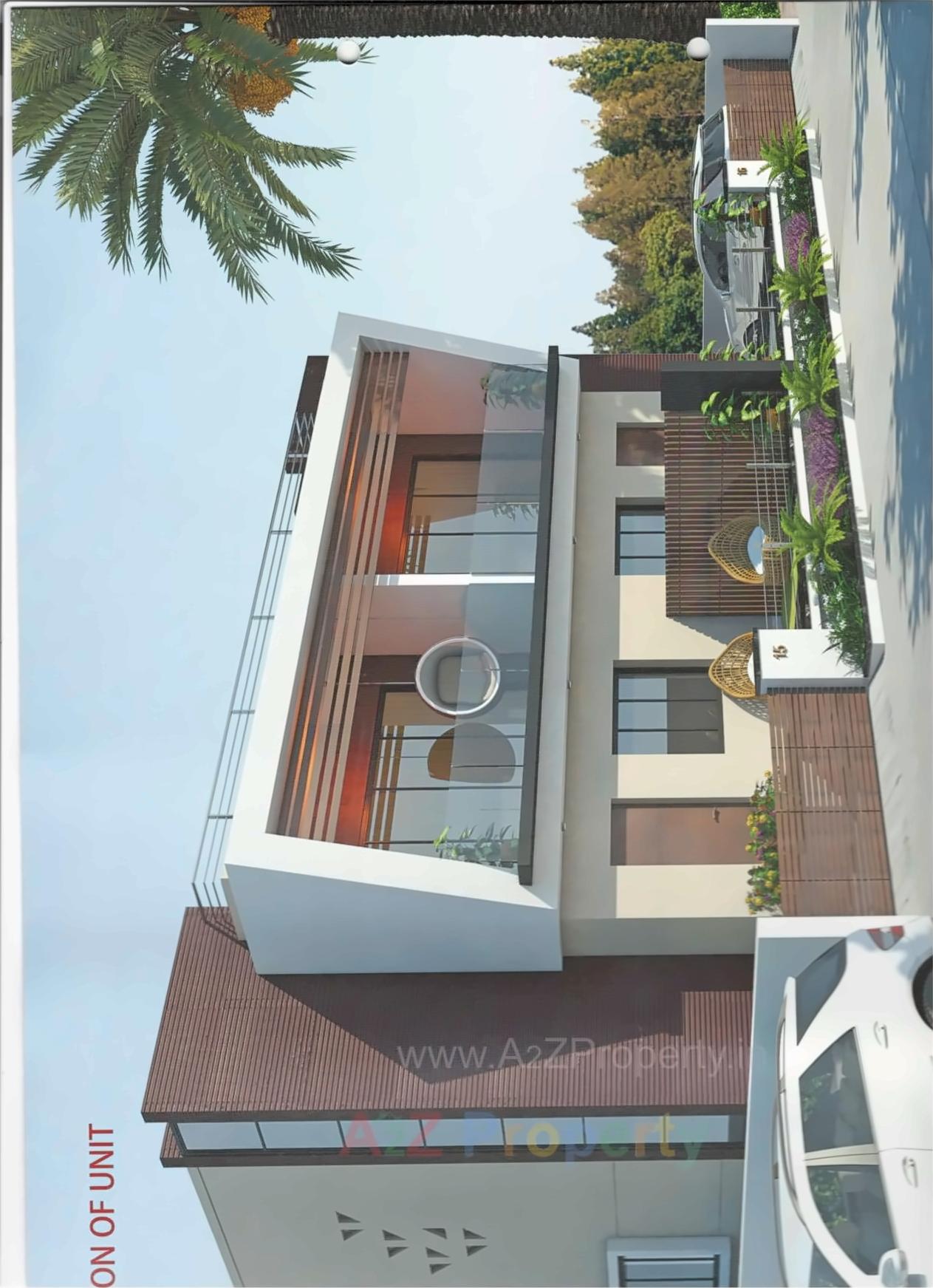 3D Elevation of real estate project Lake City located at Pardi, Valsad, Gujarat