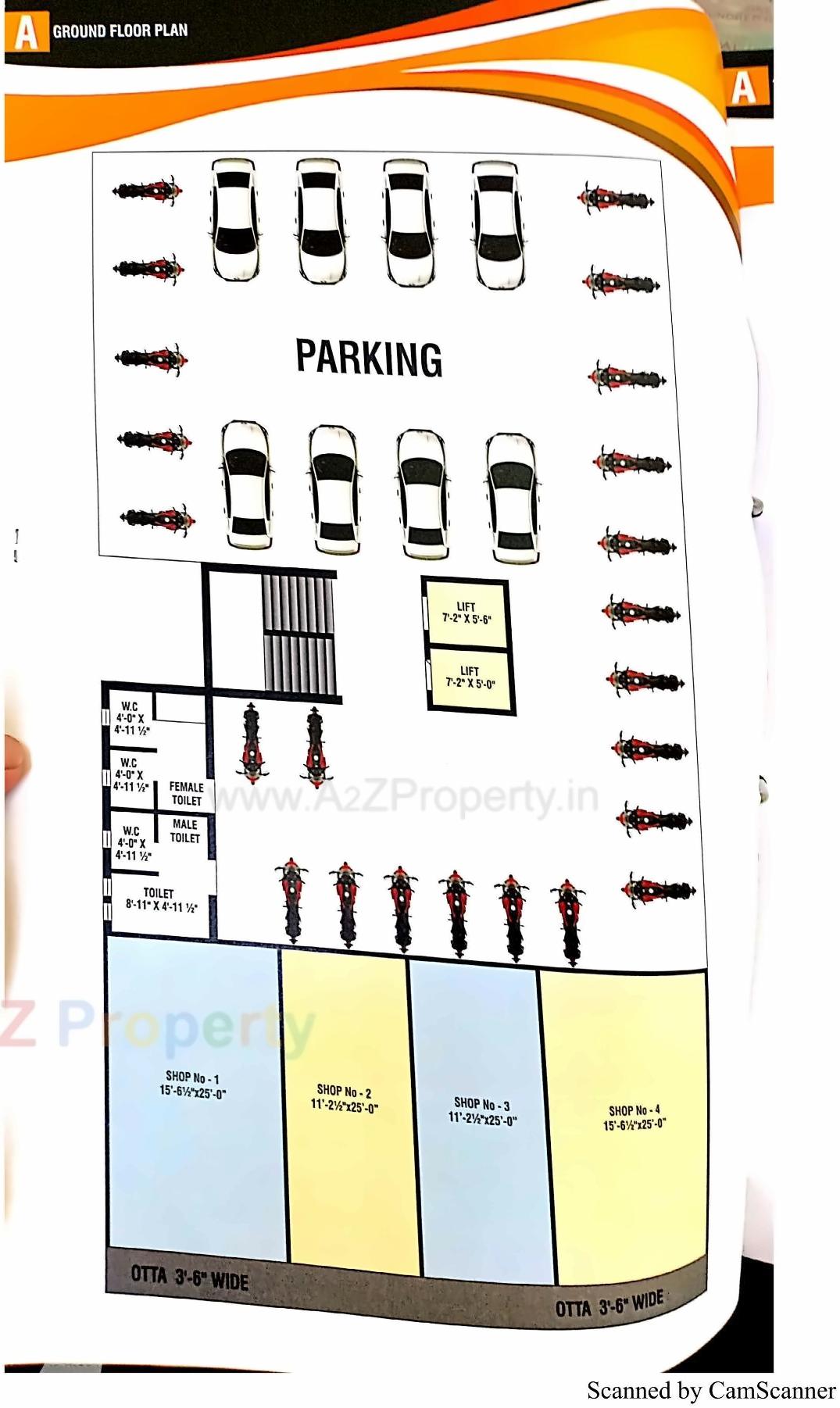 Layout of real estate project Lake Palace Residency located at Dungra, Valsad, Gujarat