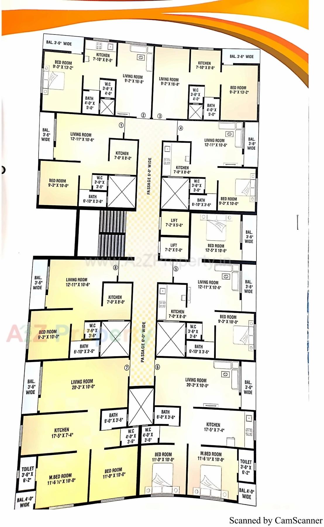 Layout of real estate project Lake Palace Residency located at Dungra, Valsad, Gujarat