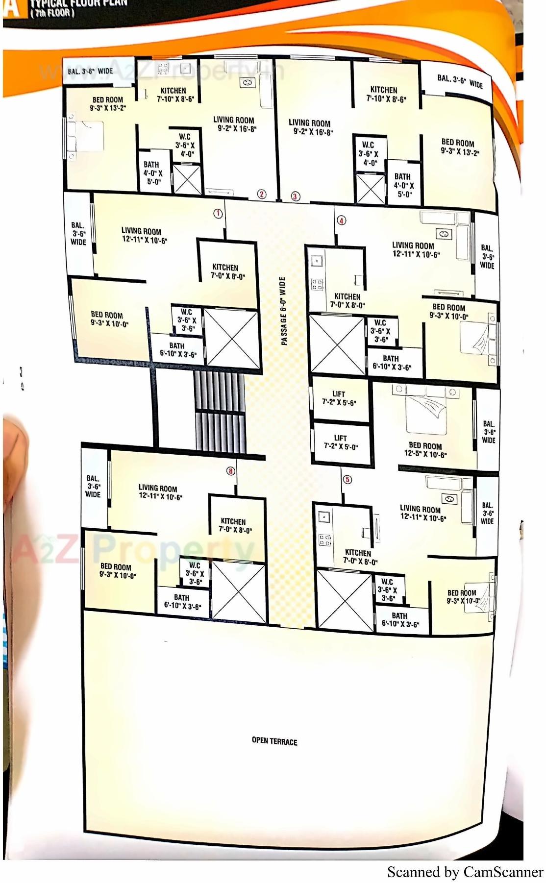 Layout of real estate project Lake Palace Residency located at Dungra, Valsad, Gujarat