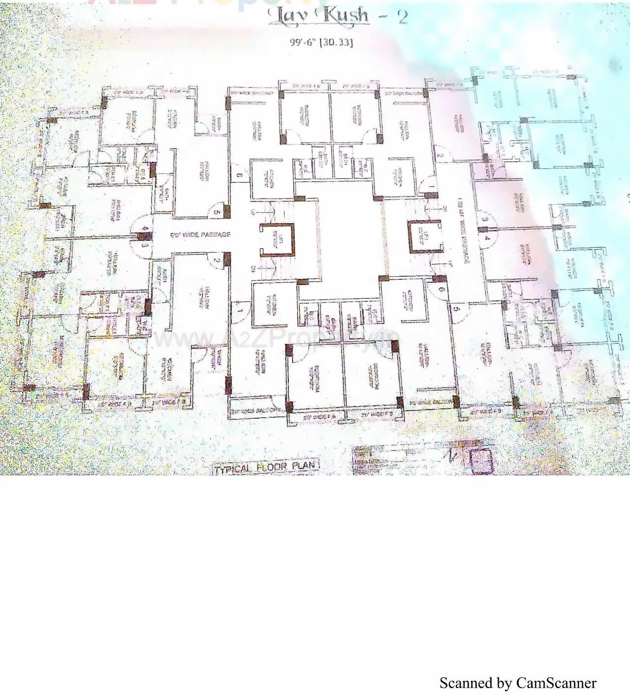 Layout of real estate project Love Kush located at Vaapi, Valsad, Gujarat