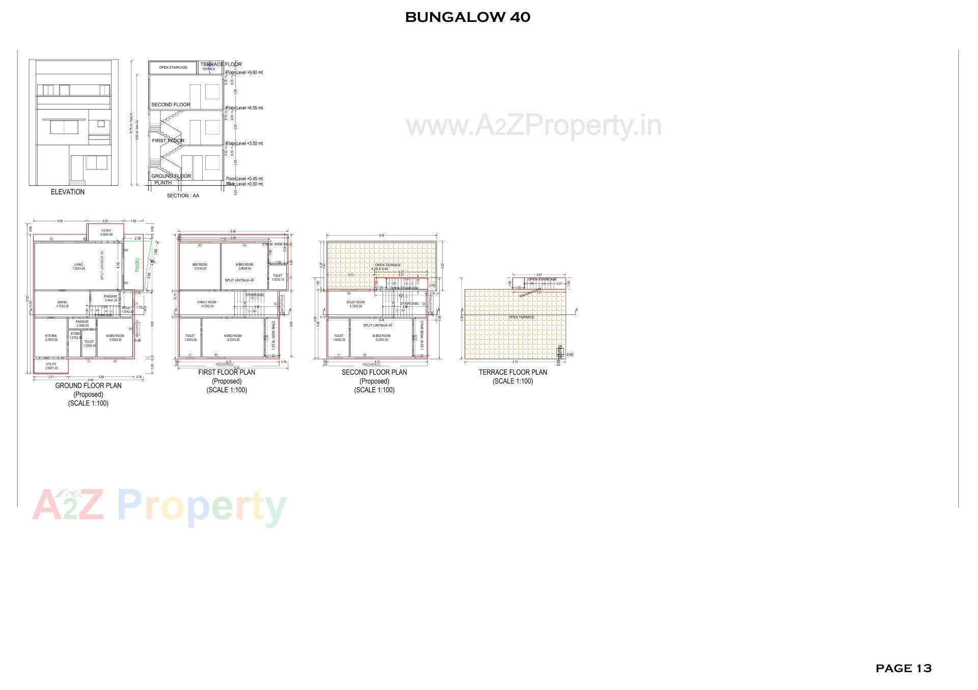 Layout of real estate project M M Sukun located at Chala, Valsad, Gujarat