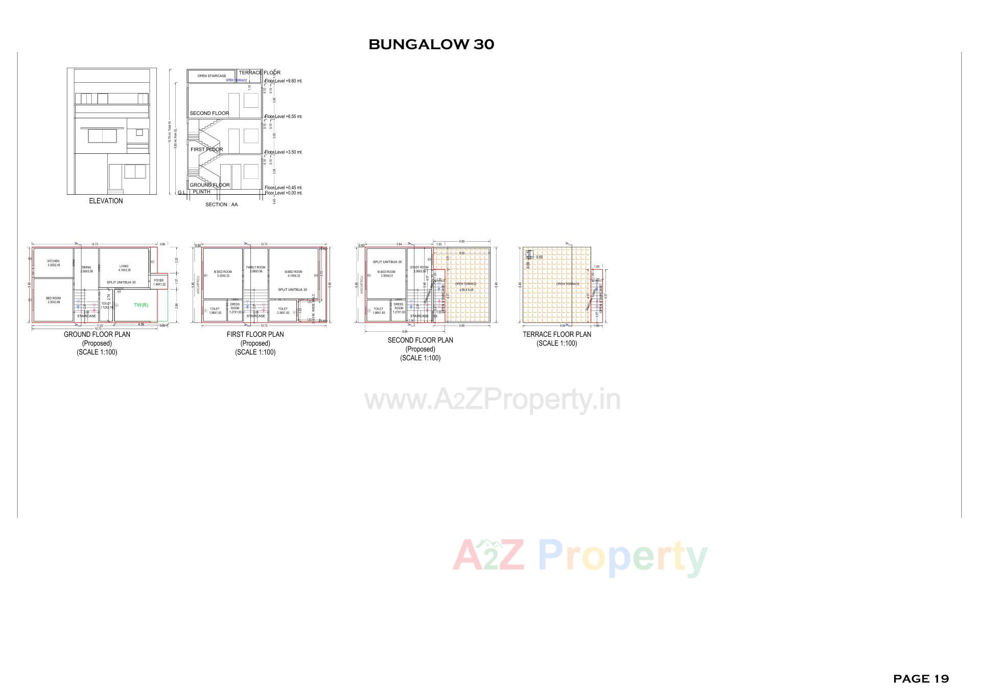 Layout of real estate project M M Sukun located at Chala, Valsad, Gujarat