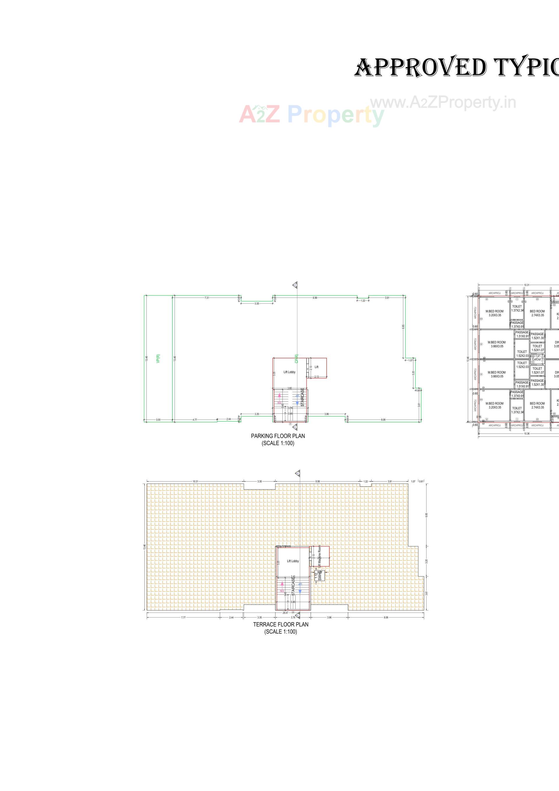 Layout of real estate project M S Jaljeevan located at Vapi, Valsad, Gujarat