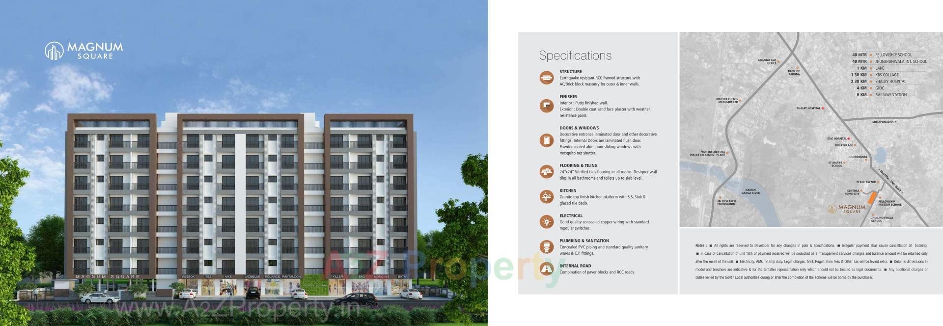  of real estate project Magnum Square located at Dungra, Valsad, Gujarat
