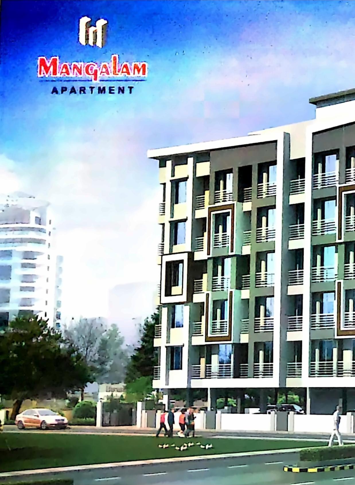 3D Elevation of real estate project Mangalam Apartment located at Vapi, Valsad, Gujarat