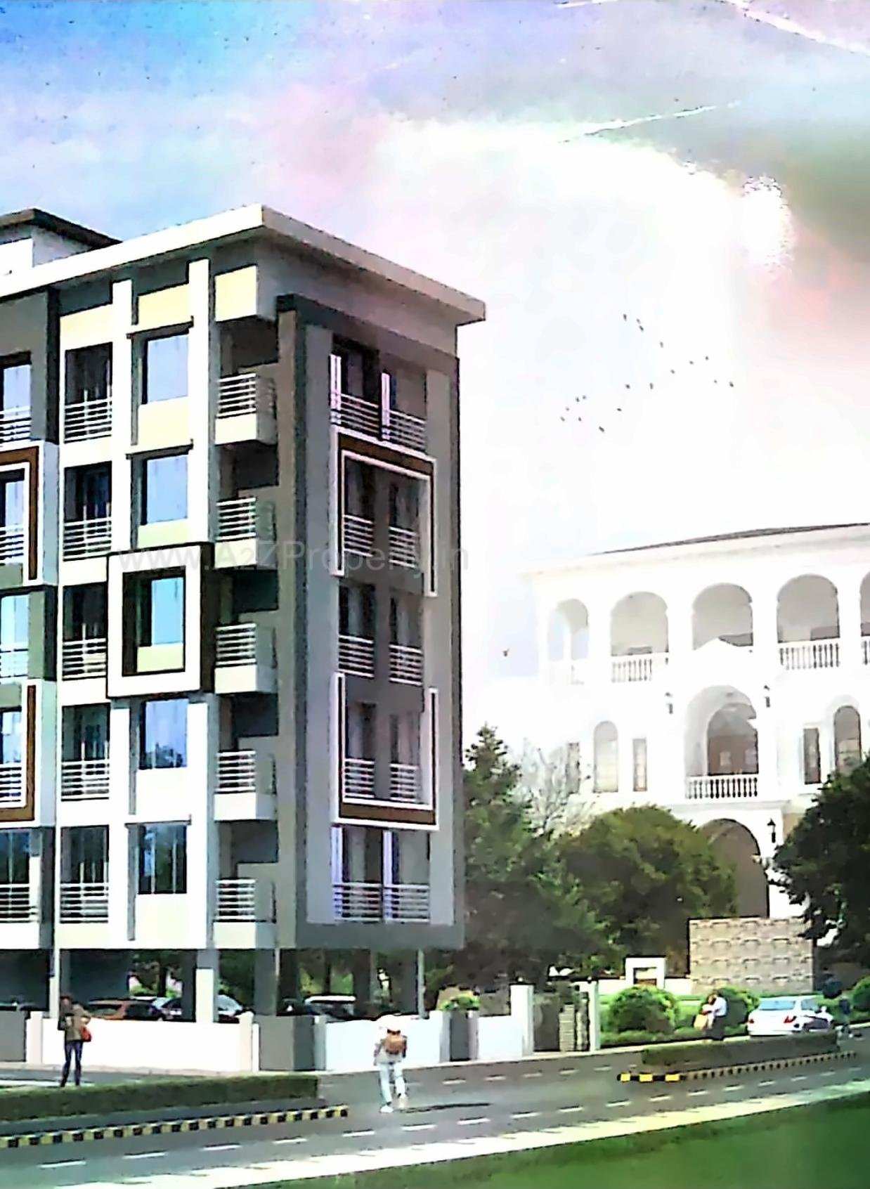 3D Elevation of real estate project Mangalam Apartment located at Vapi, Valsad, Gujarat