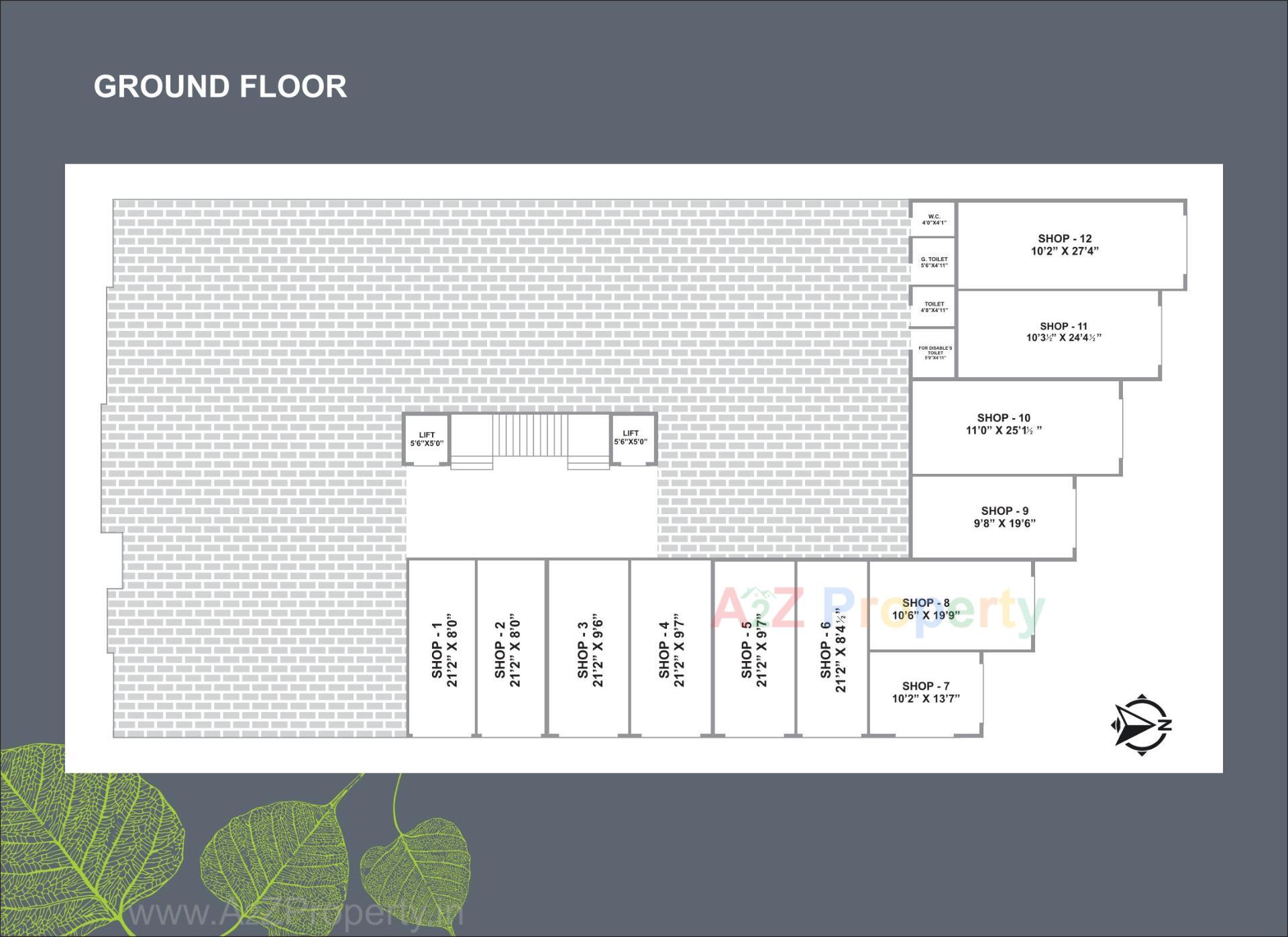 Layout of real estate project Manglam Vishwa located at Abrama, Valsad, Gujarat