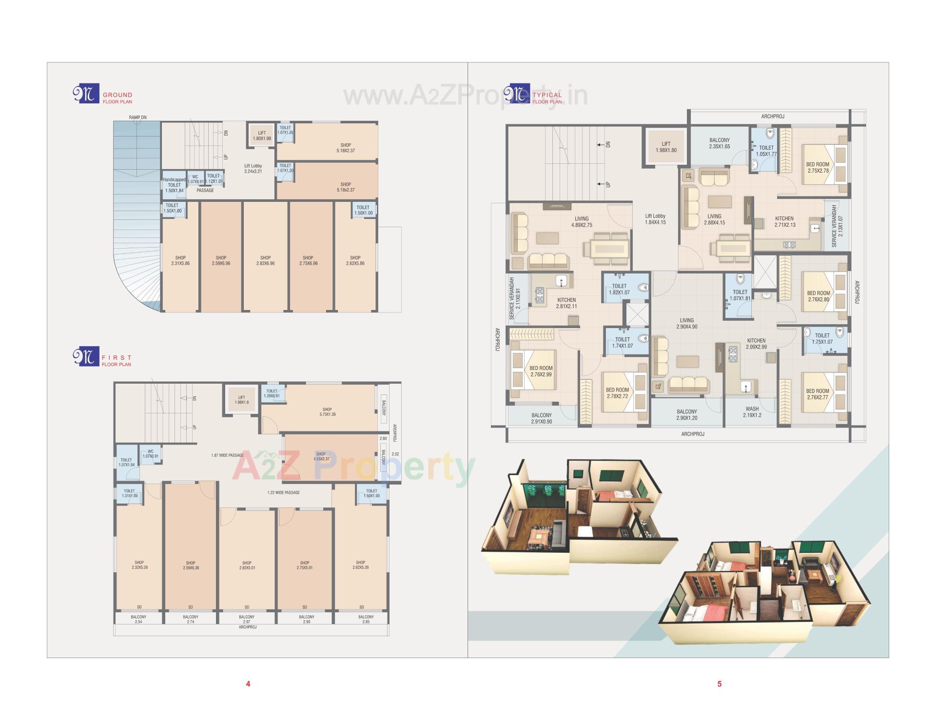 Layout of real estate project Mayur Shopping Centre located at Umargam, Valsad, Gujarat
