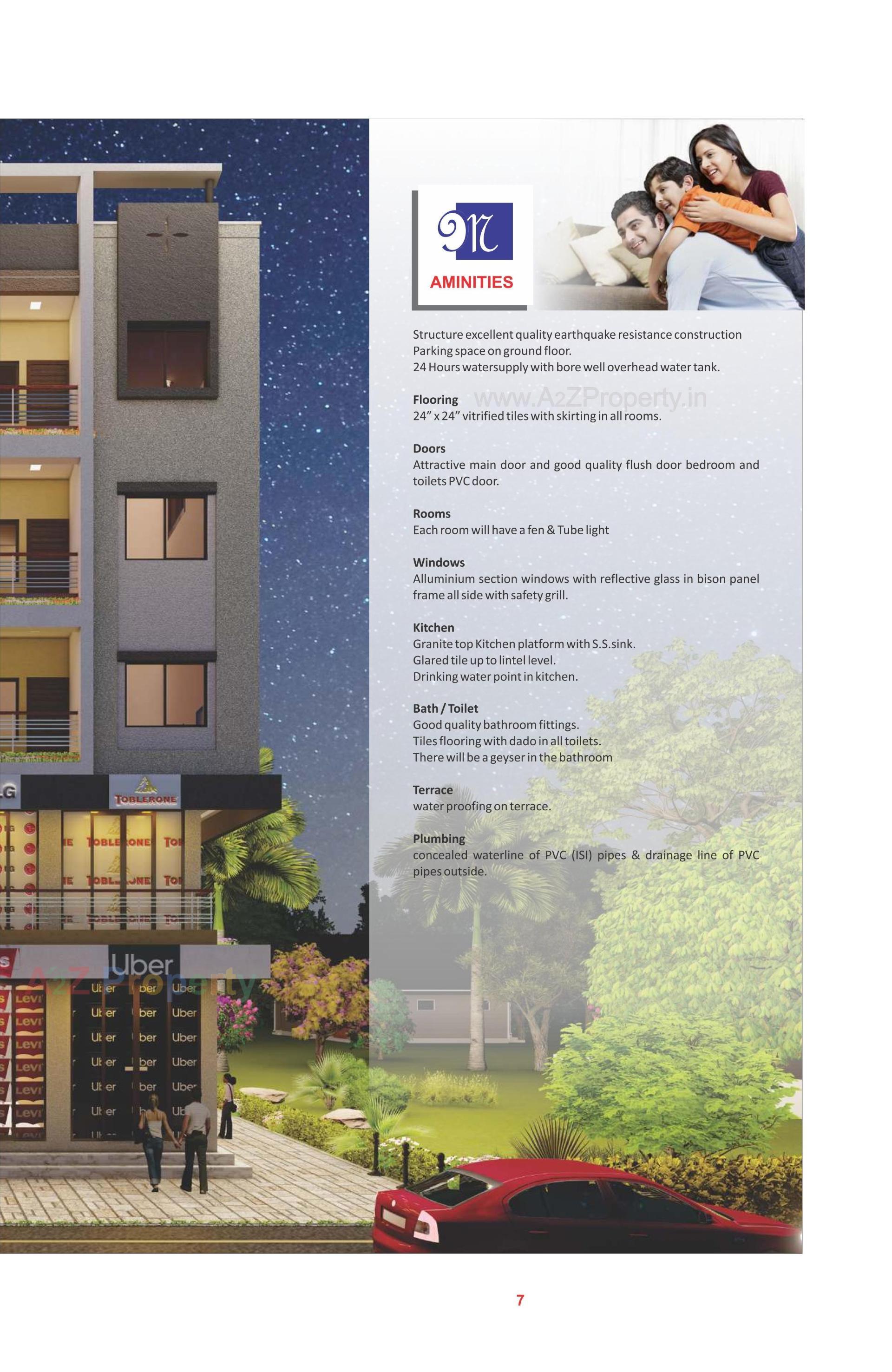 3D Elevation of real estate project Mayur Shopping Centre located at Umargam, Valsad, Gujarat