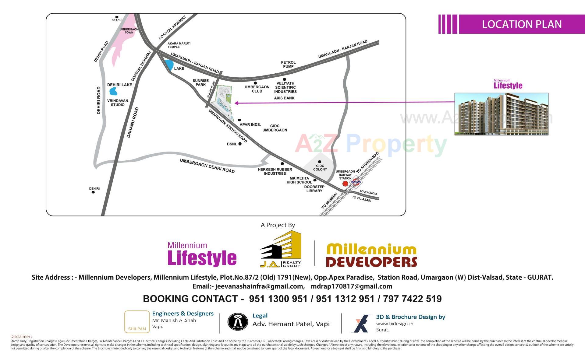  of real estate project Millennium Lifestyle located at Umbargam, Valsad, Gujarat