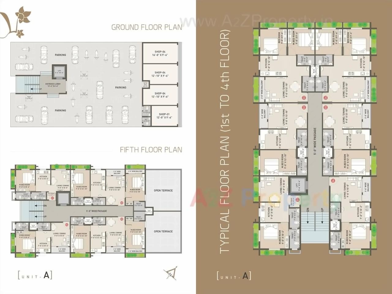 Layout of real estate project Mindtree Gehana located at Chala, Valsad, Gujarat