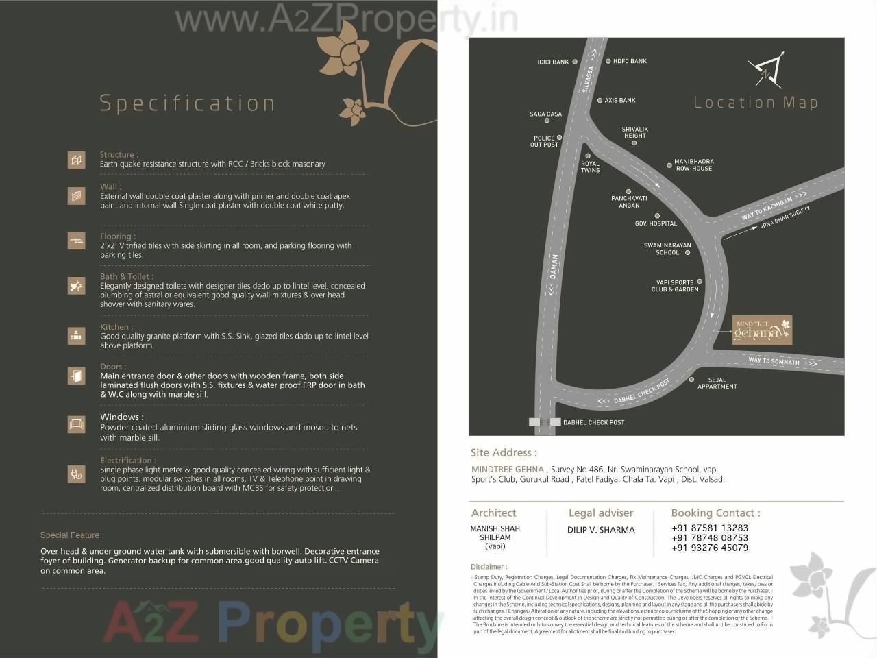  of real estate project Mindtree Gehana located at Chala, Valsad, Gujarat