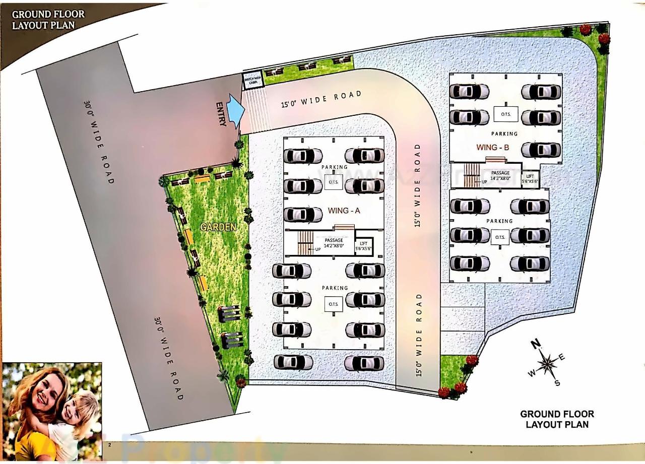 Layout of real estate project Mithali Residency located at Pardi, Valsad, Gujarat
