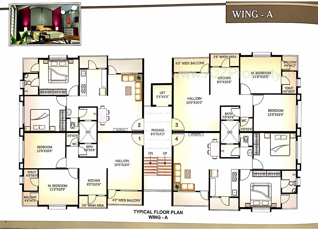 Layout of real estate project Mithali Residency located at Pardi, Valsad, Gujarat