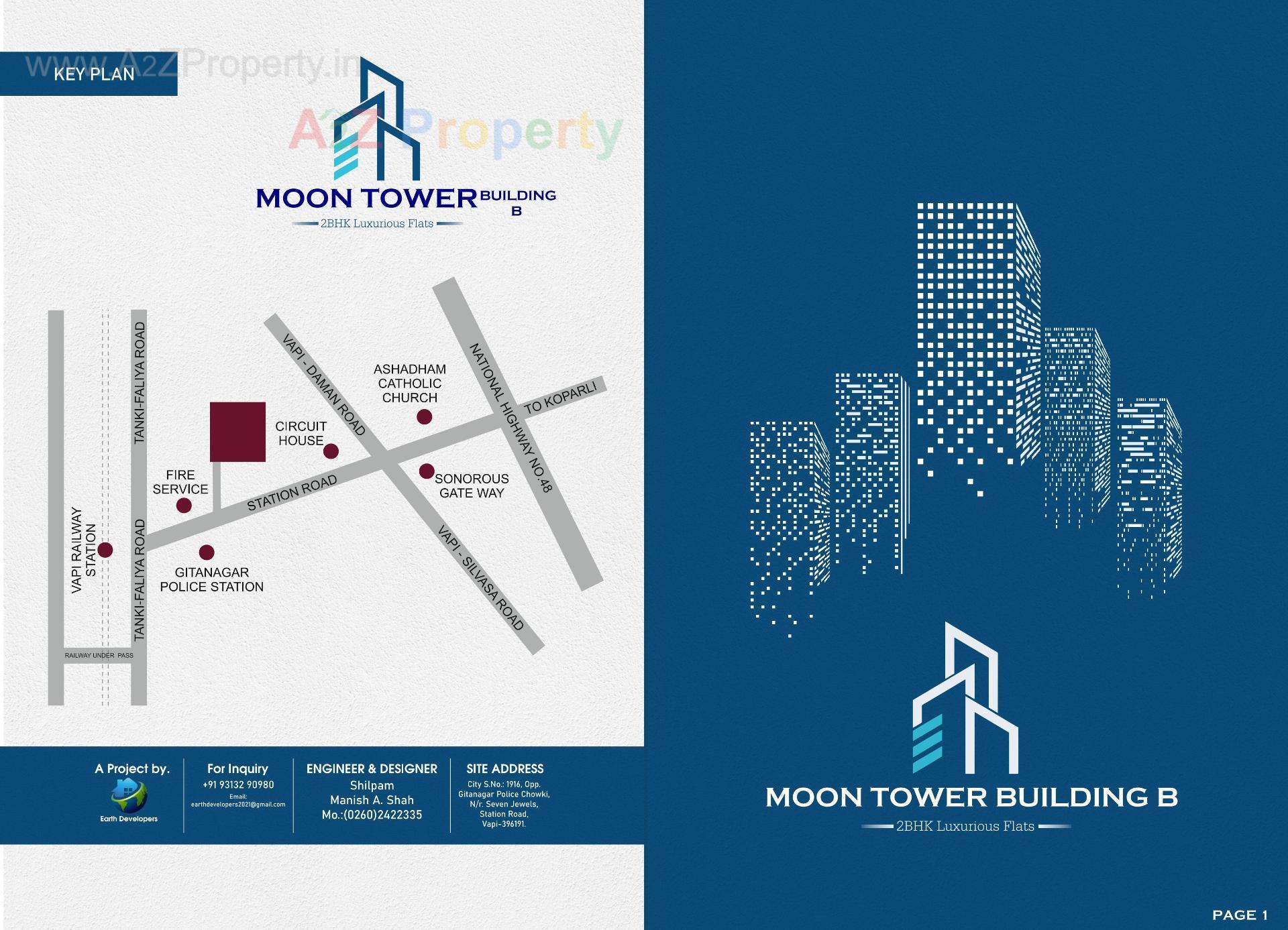  of real estate project Moon Tower located at Vapi, Valsad, Gujarat