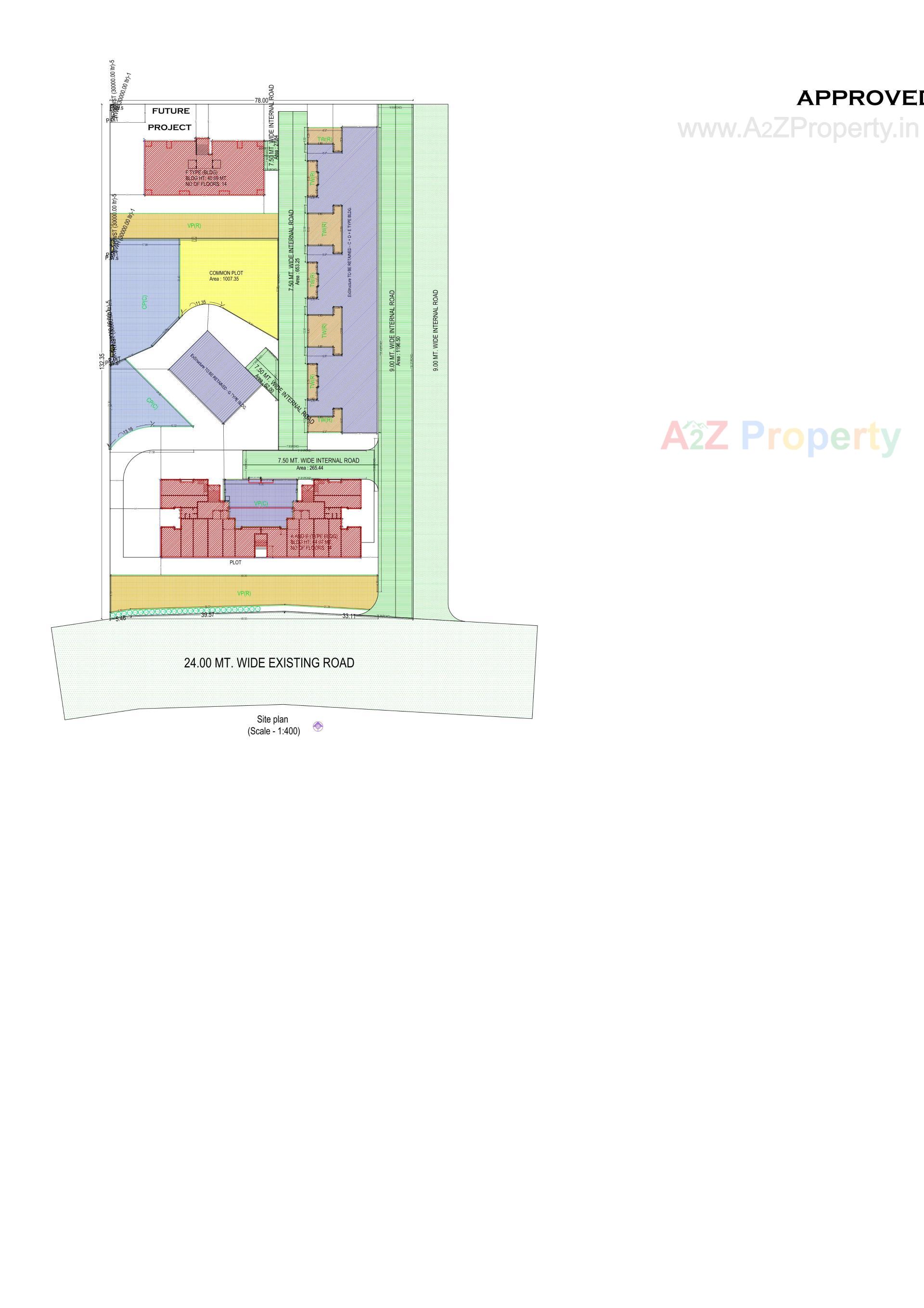 Layout of real estate project Musa Fortune Residency located at Dungra, Valsad, Gujarat