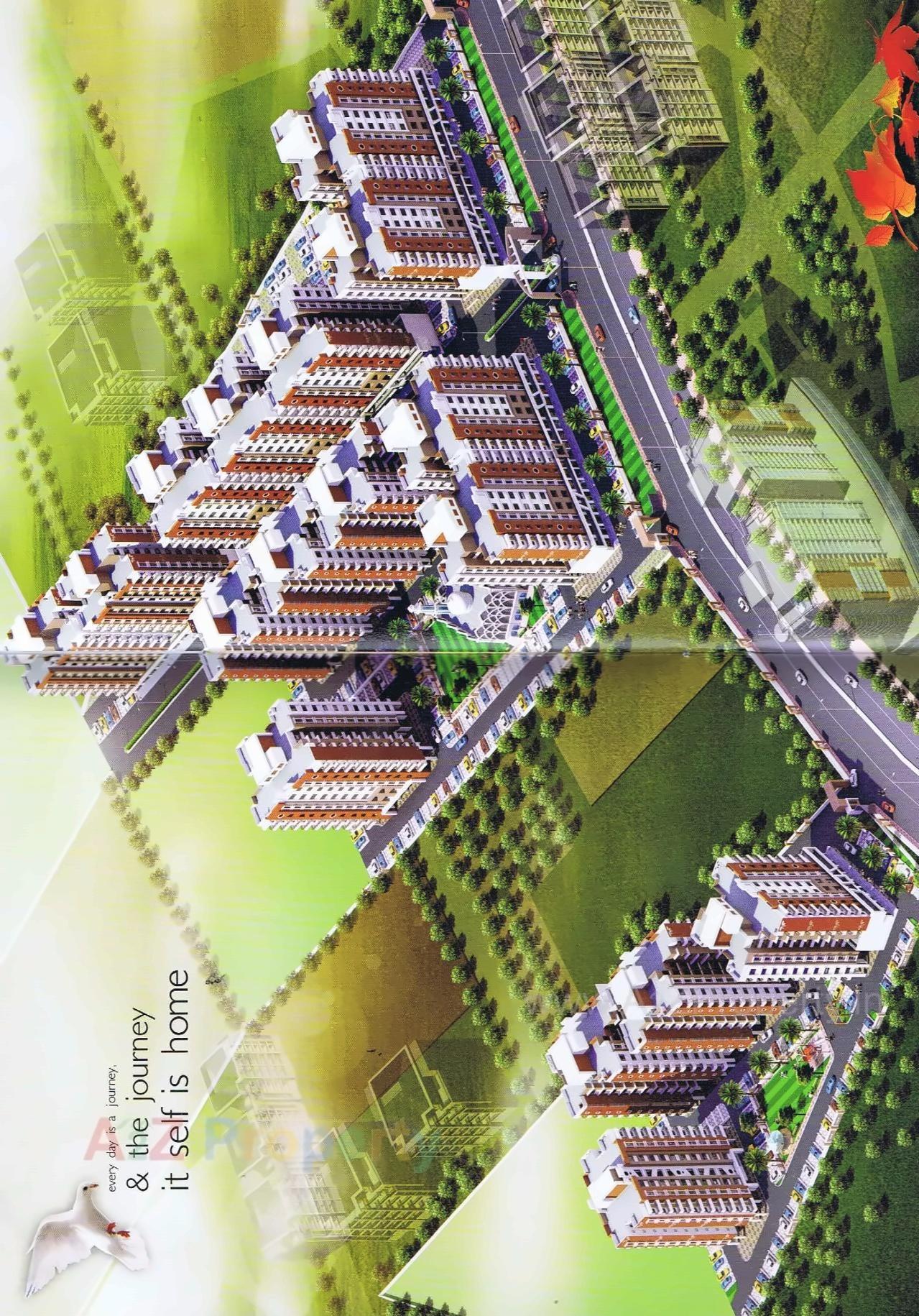 3D Elevation of real estate project Musa Residency located at Dungra, Valsad, Gujarat