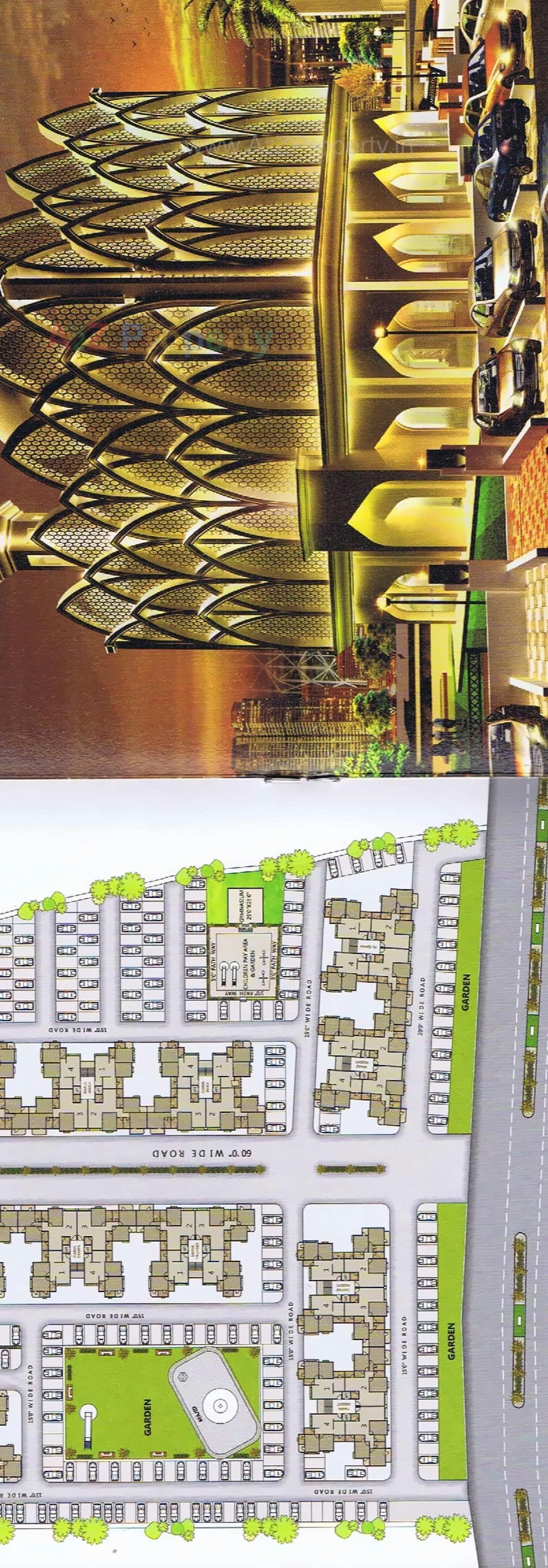 Layout of real estate project Musa Residency located at Dungra, Valsad, Gujarat