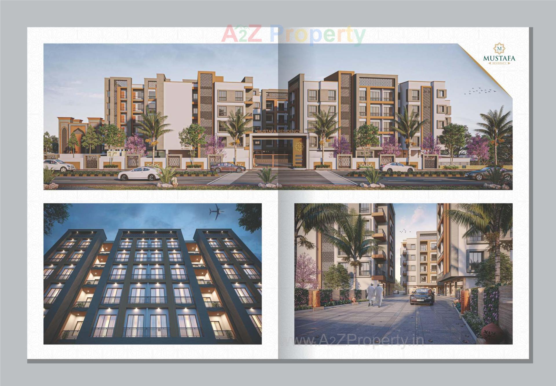 3D Elevation of real estate project Mustafa Residency located at Dungra, Valsad, Gujarat