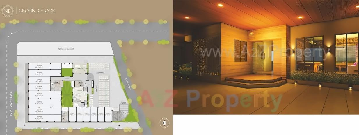 Layout of real estate project Nakshatra Era located at Dharampur, Valsad, Gujarat