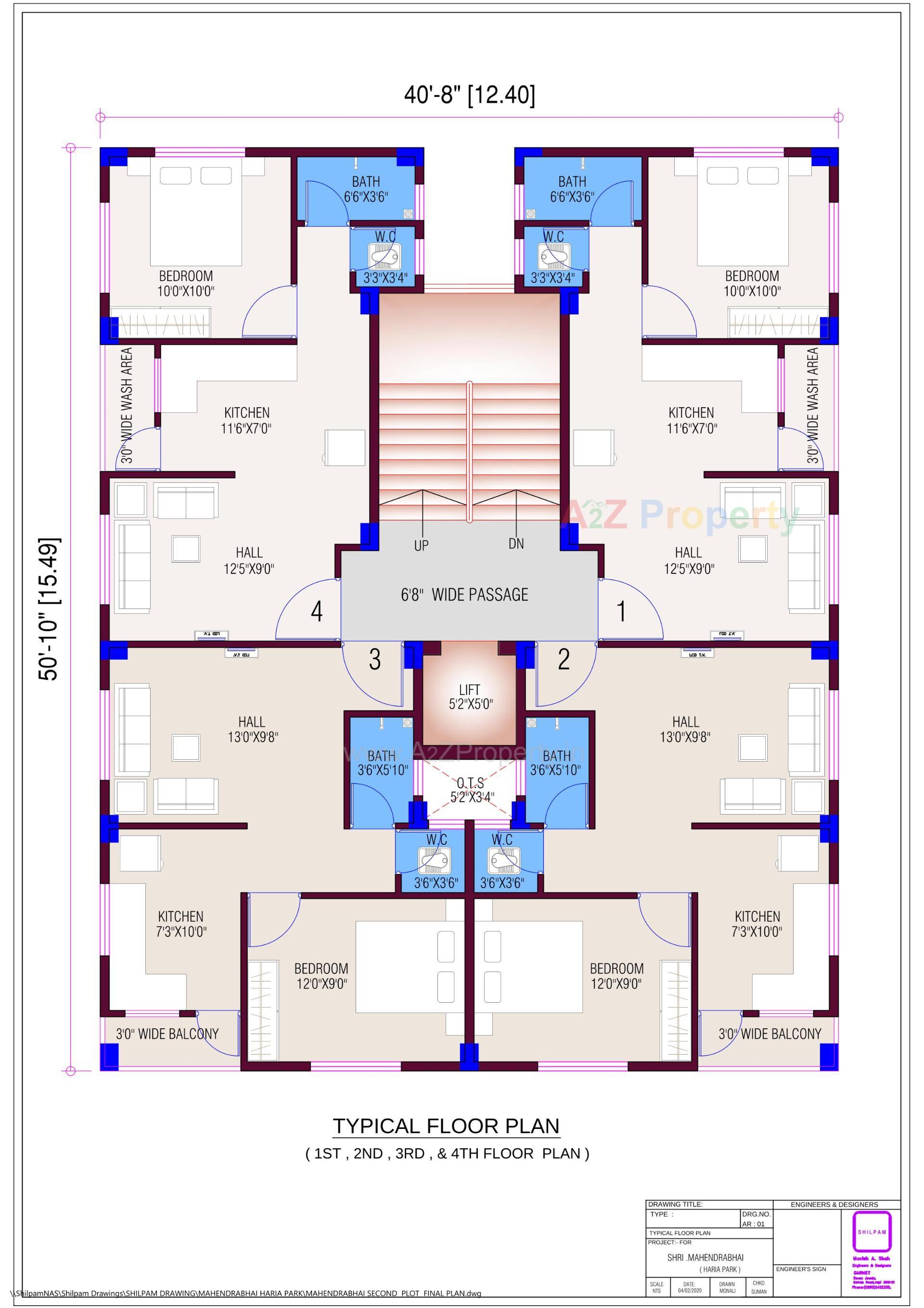 Layout of real estate project Nakshatra Palace located at Dungara, Valsad, Gujarat
