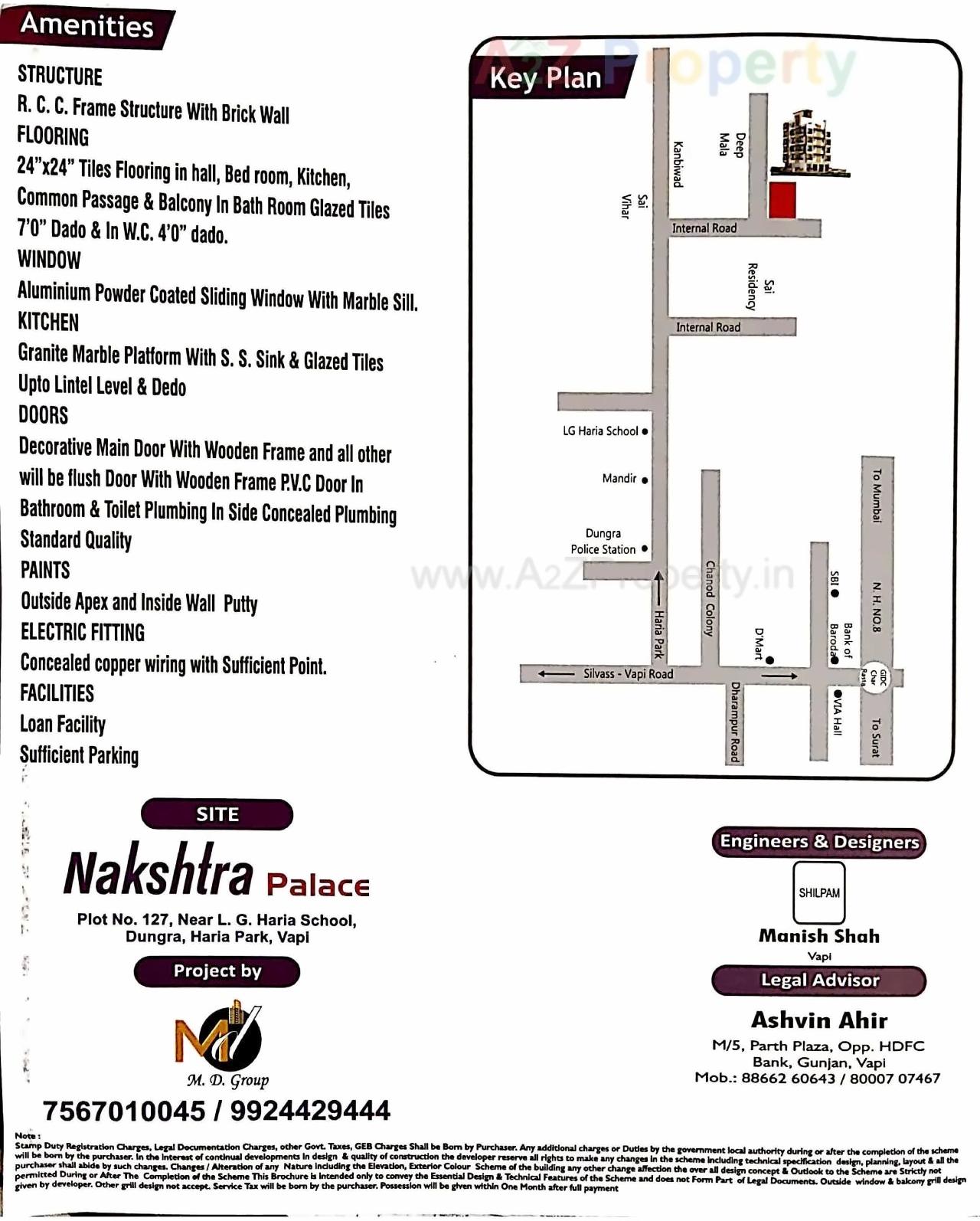  of real estate project Nakshtra Palace located at Dungra, Valsad, Gujarat