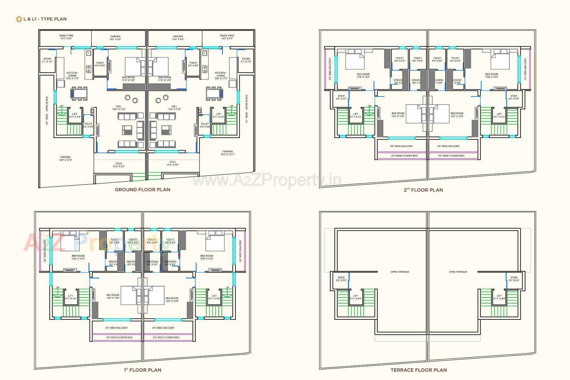 Layout of real estate project Nilkanth Atulyam located at Vapi, Valsad, Gujarat