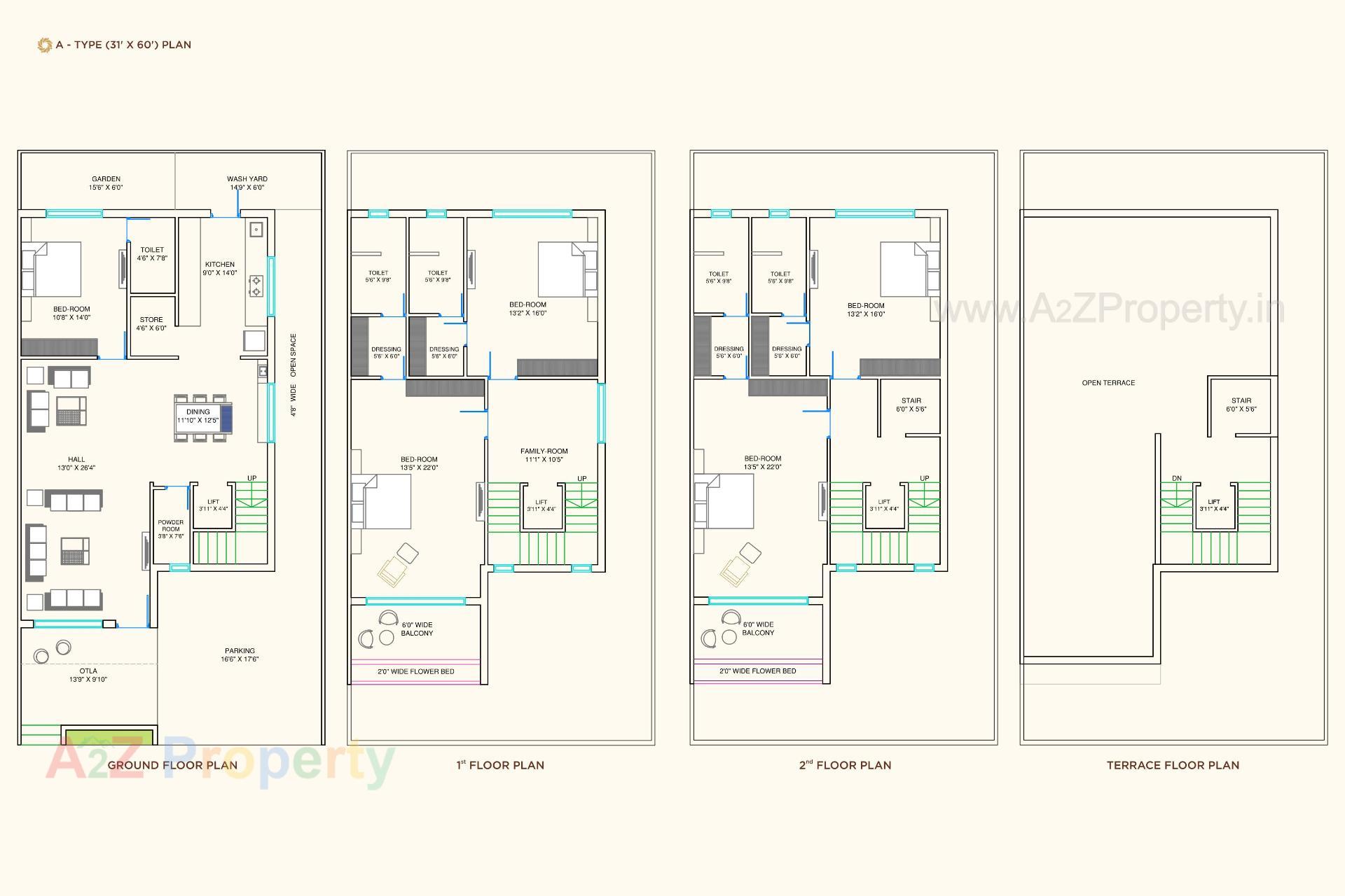 Layout of real estate project Nilkanth Atulyam located at Vapi, Valsad, Gujarat