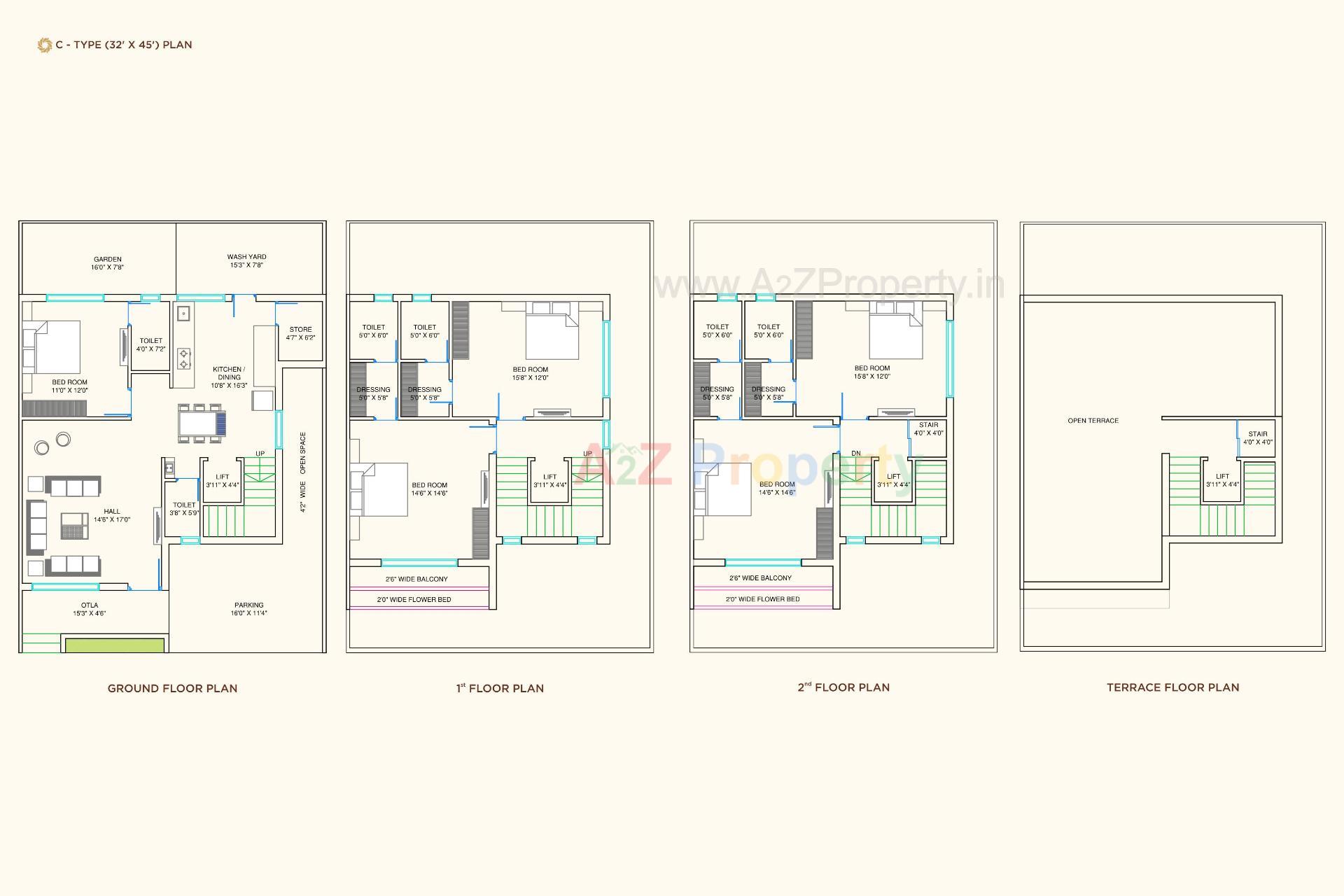 Layout of real estate project Nilkanth Atulyam located at Vapi, Valsad, Gujarat